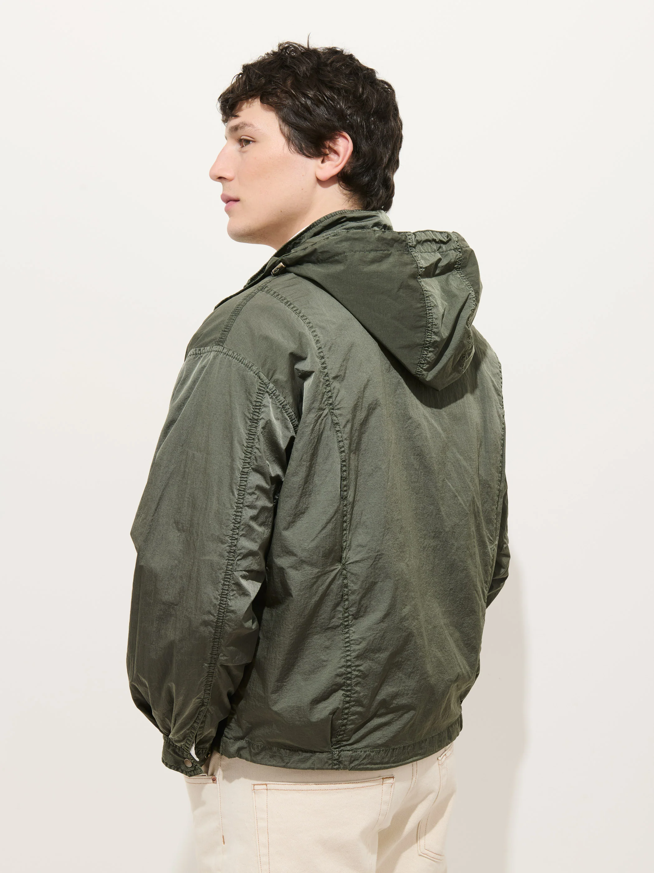 David Windbreaker In Crinkle Nylon - Image 4