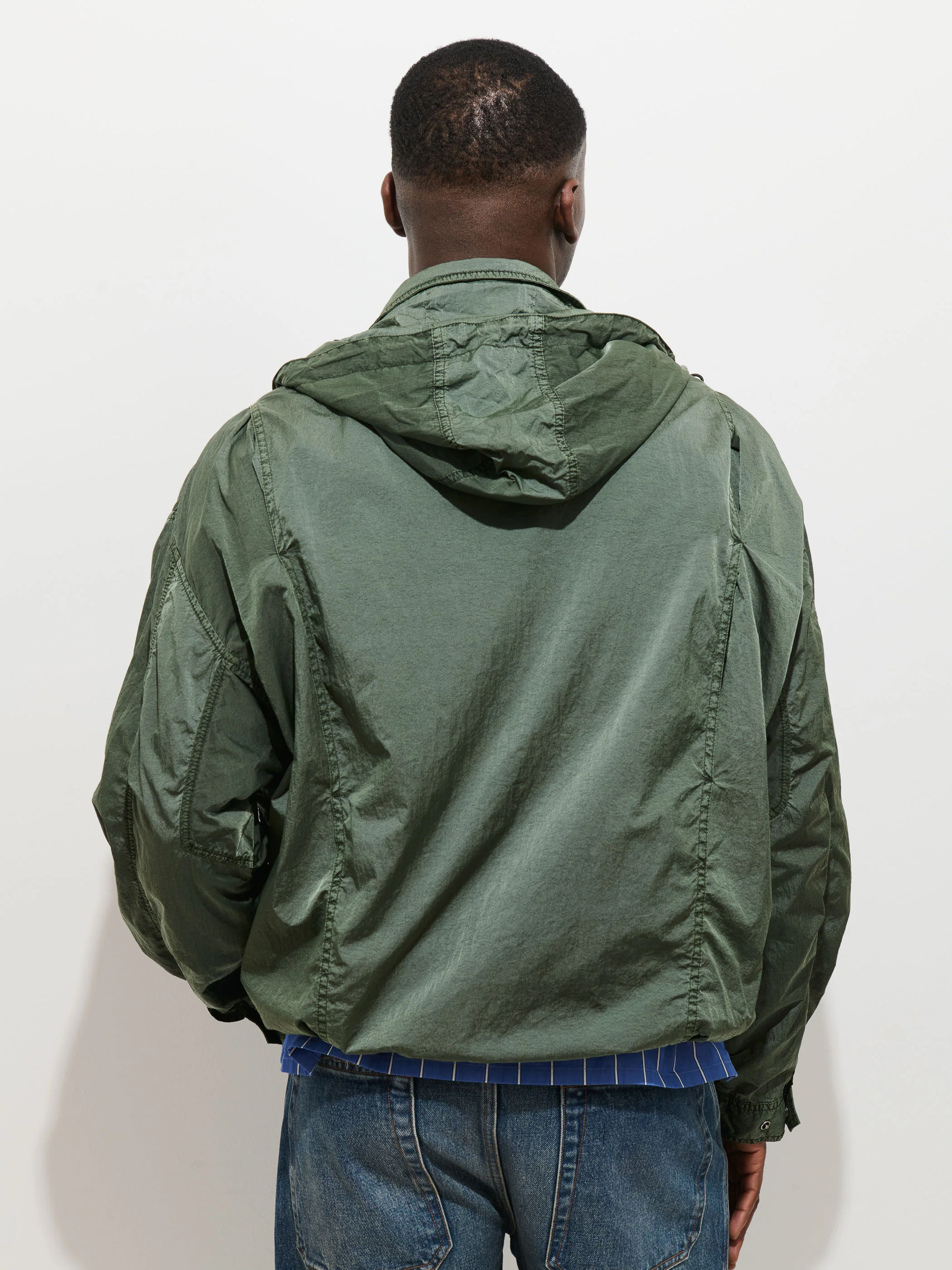 David Windbreaker In Crinkle Nylon - Image 9