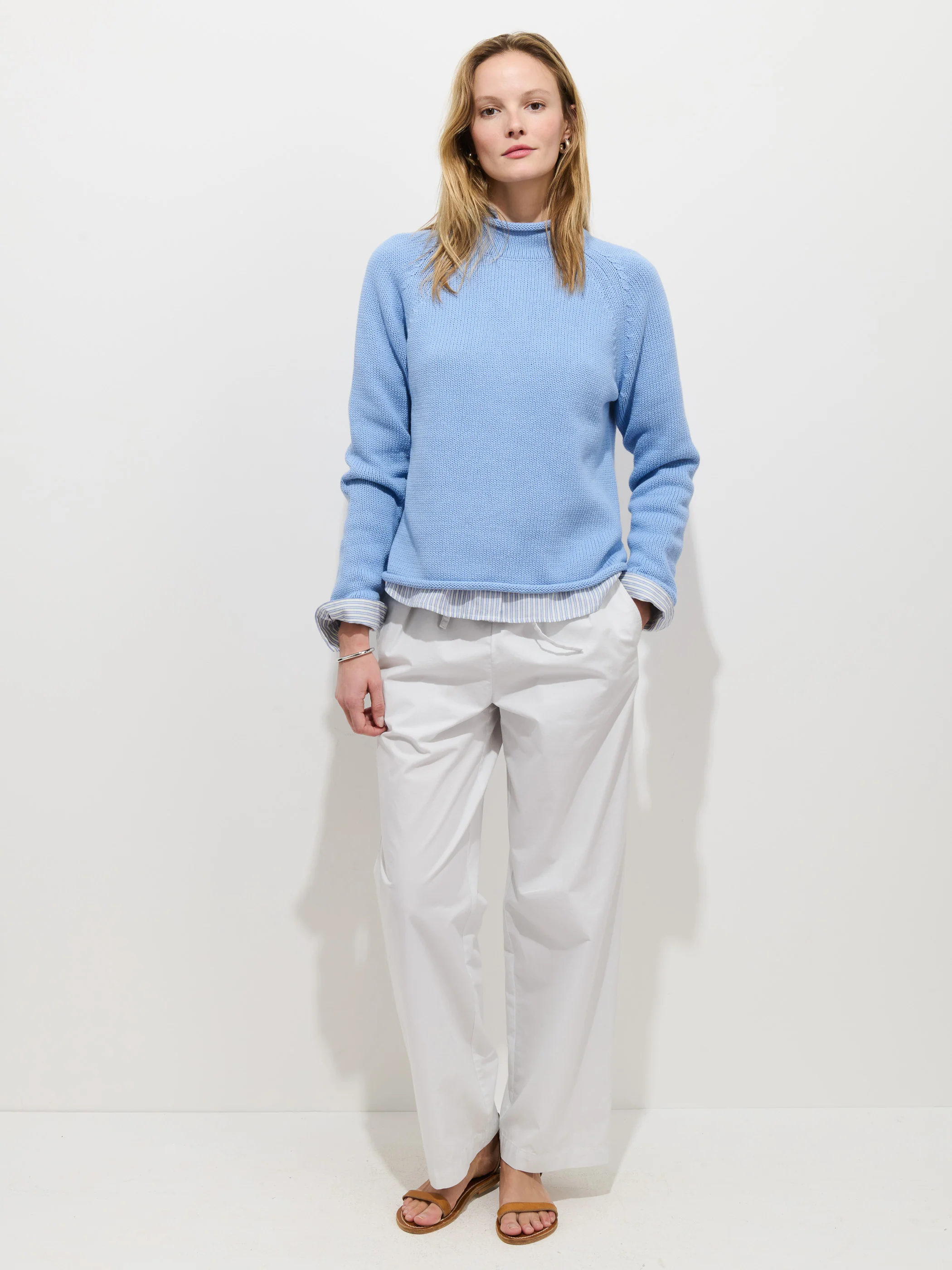 Eastport Rollneck In Cotton - Image 3