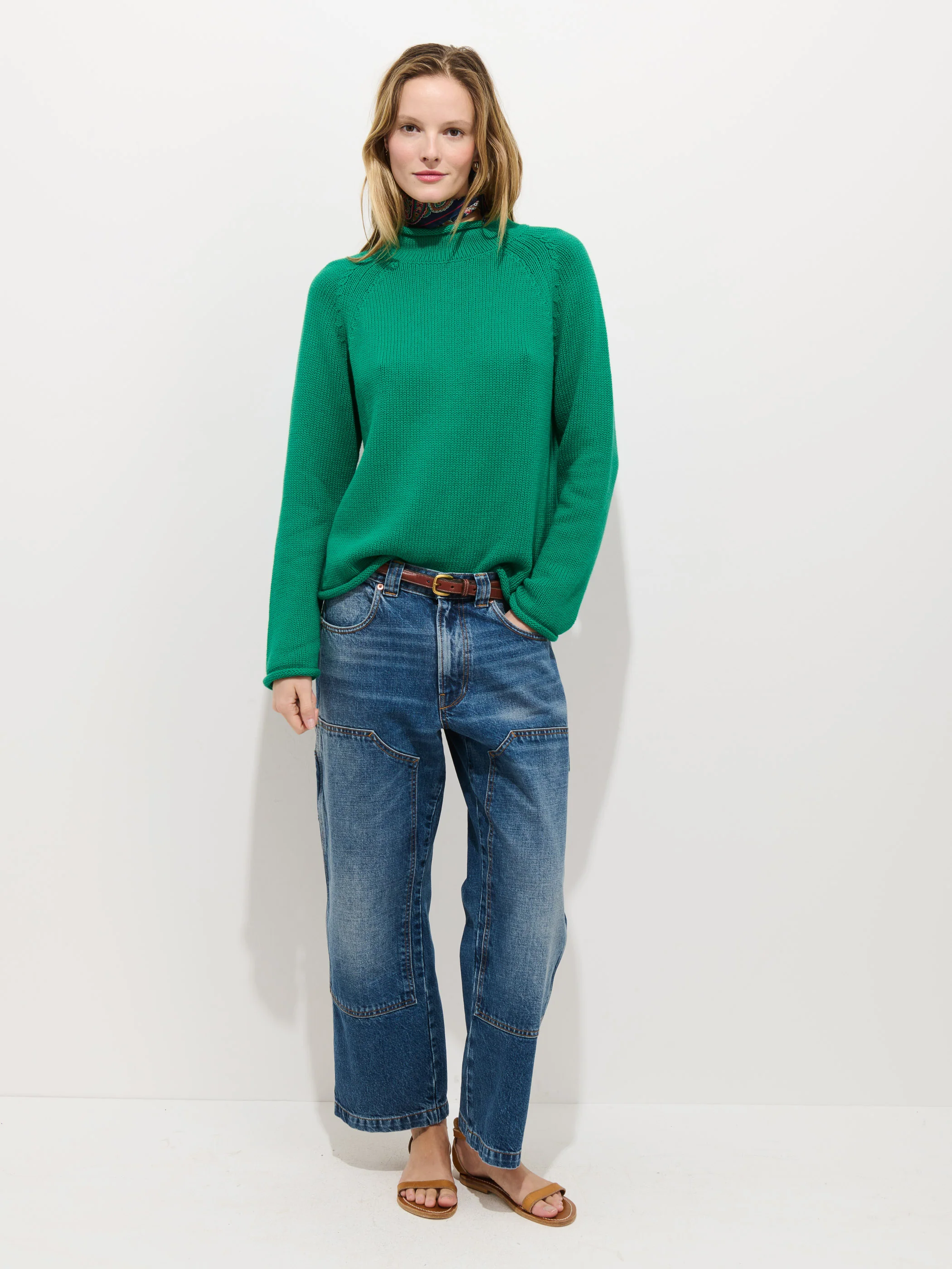 Eastport Rollneck In Cotton - Image 3