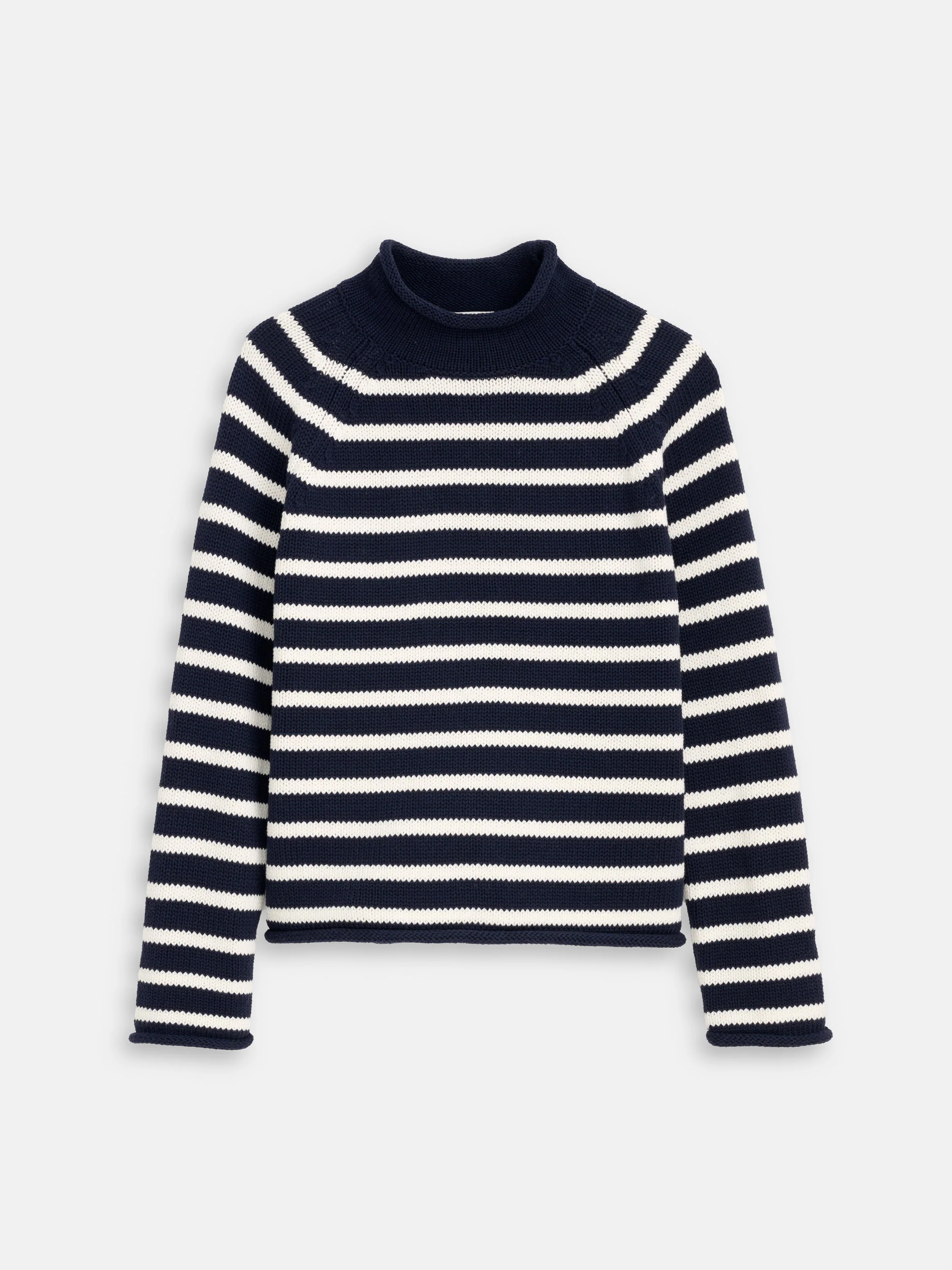 Eastport Striped Rollneck In Cotton - Image 2