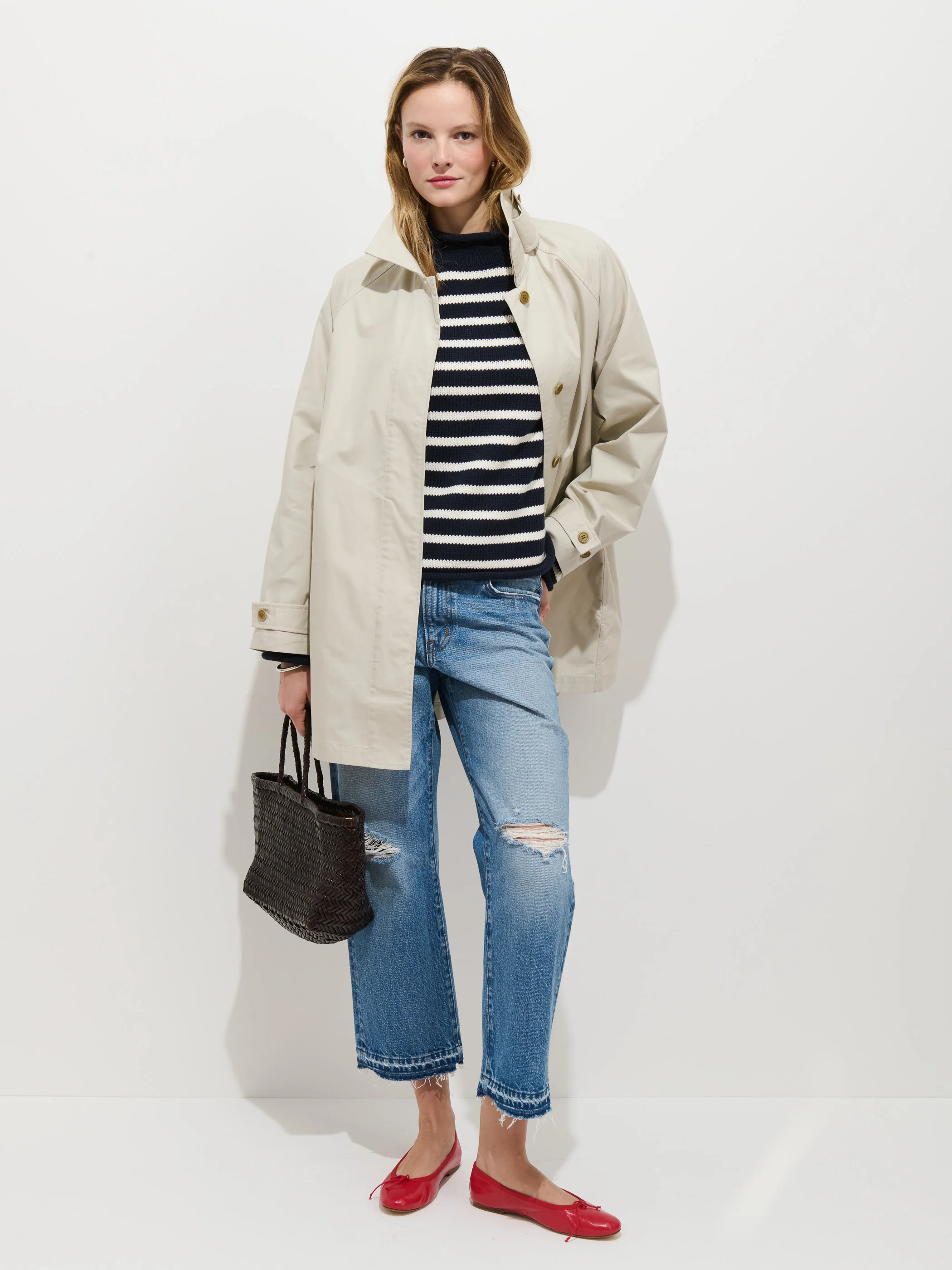 Eastport Striped Rollneck In Cotton - Image 3