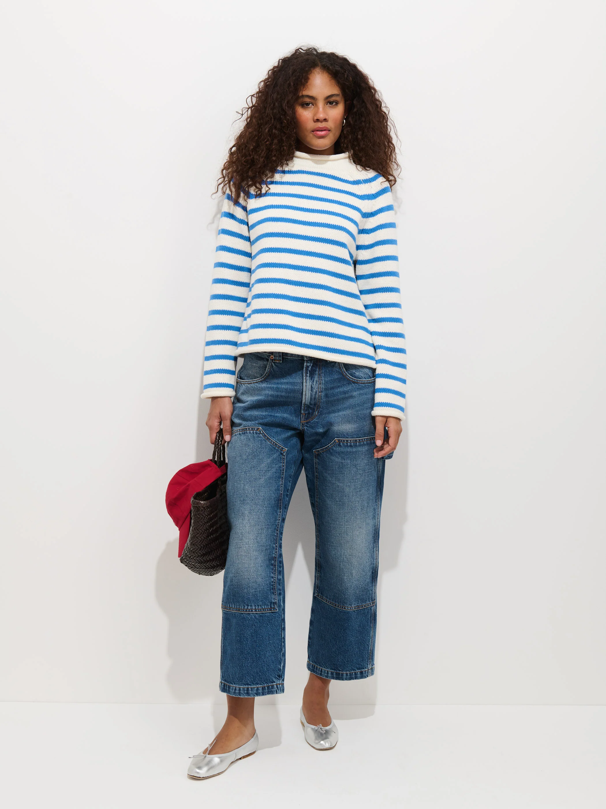 Eastport Striped Rollneck In Cotton - Image 3