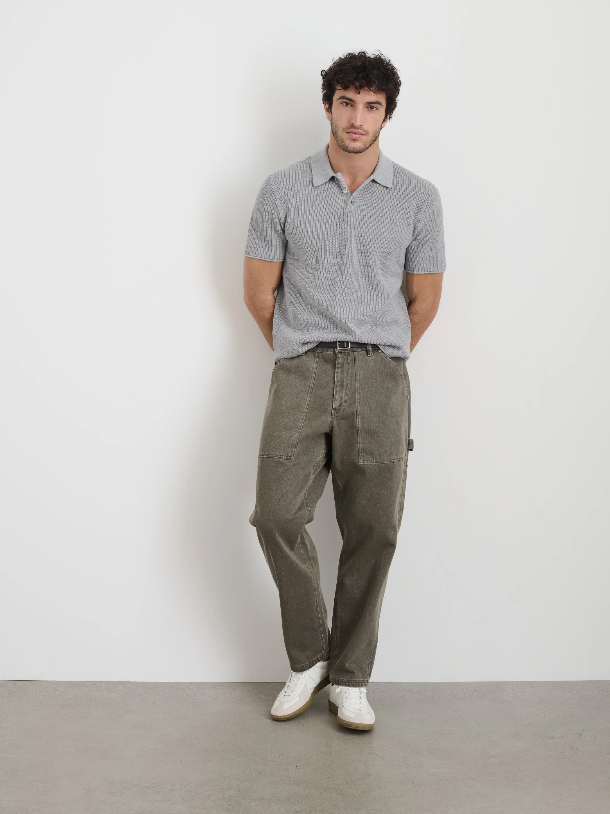 Eastwood Polo In Cotton Linen - Image 6