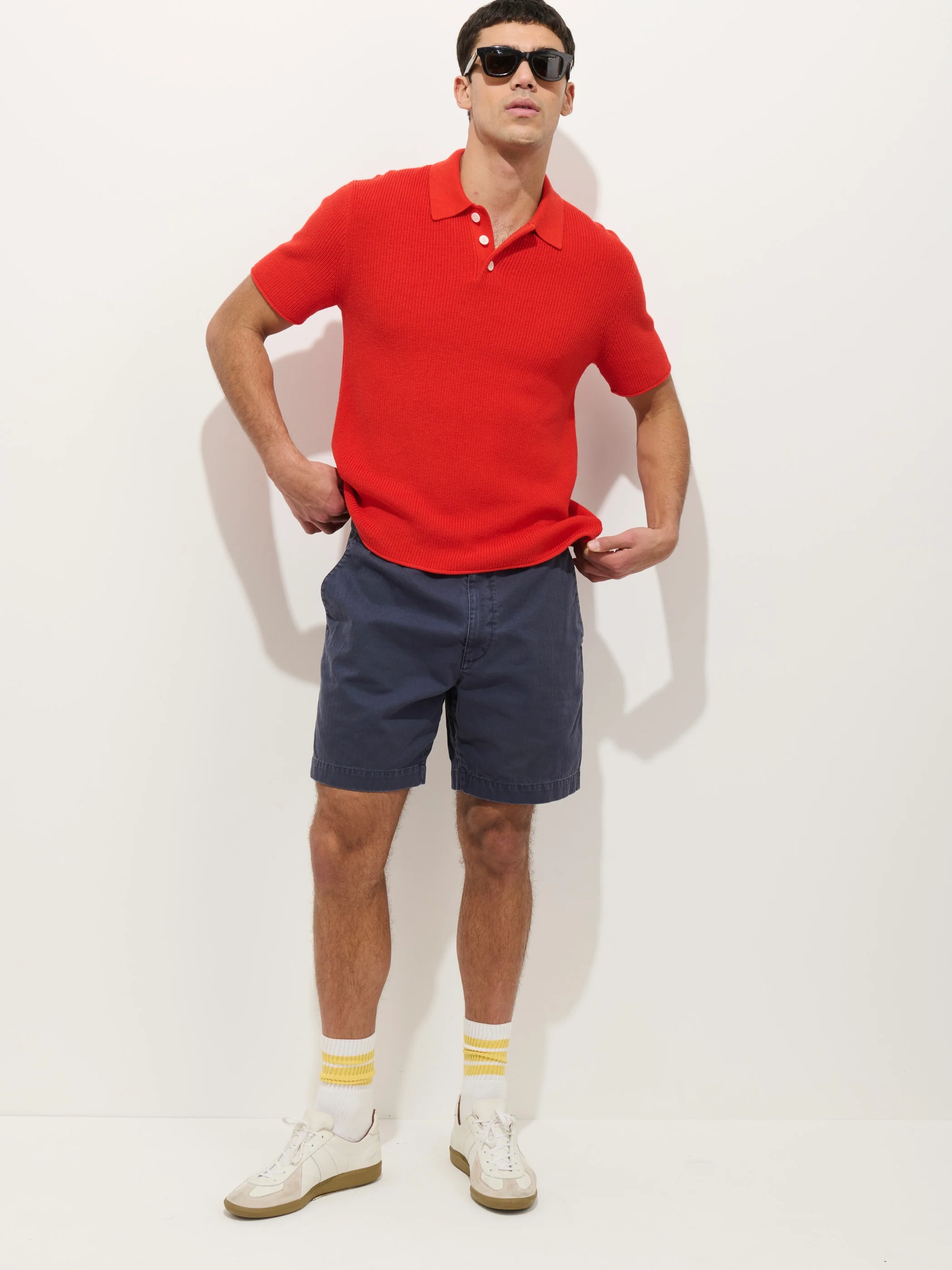 Eastwood Polo In Cotton Linen - Image 4