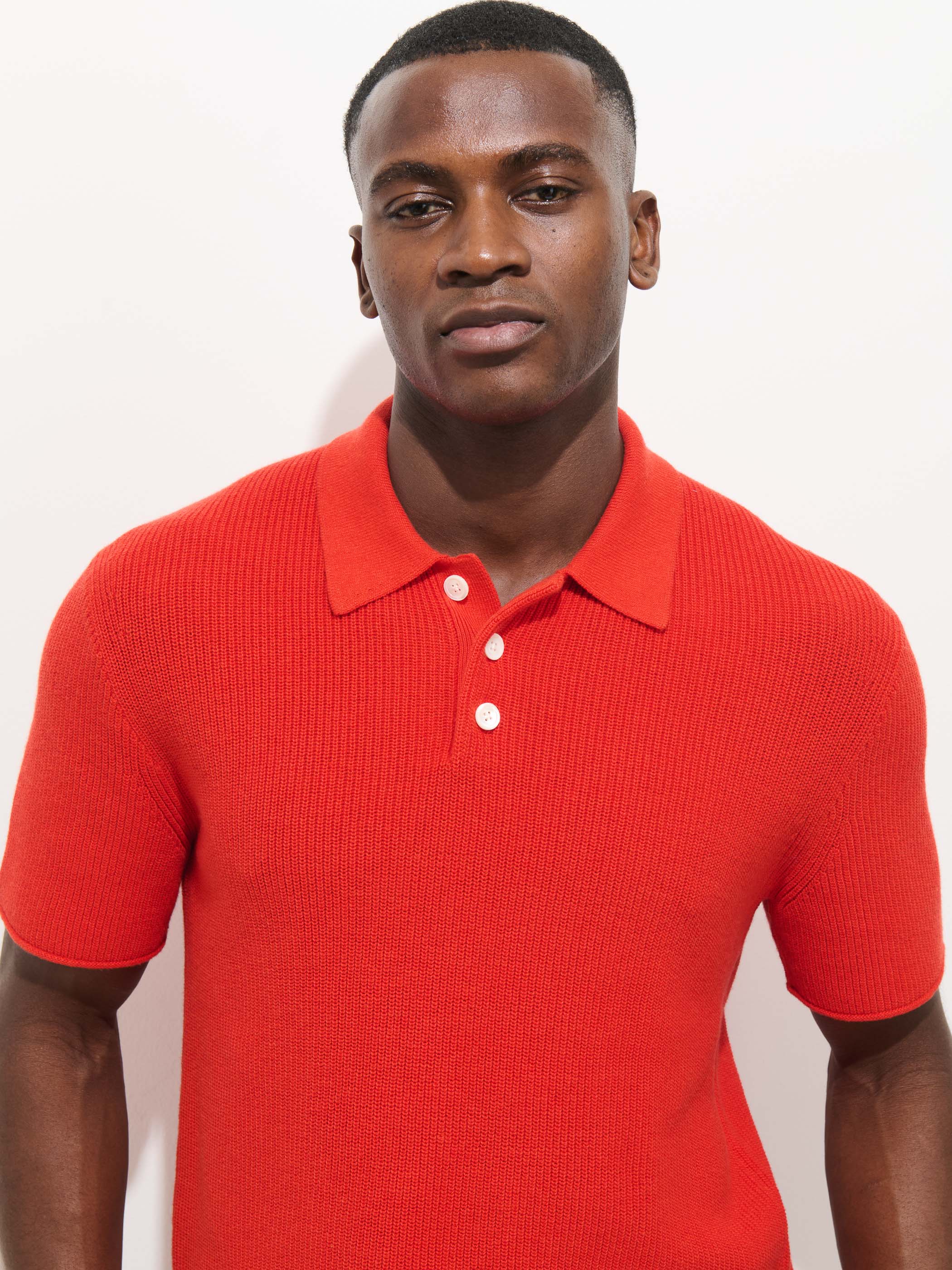 Eastwood Polo In Cotton Linen - Image 7
