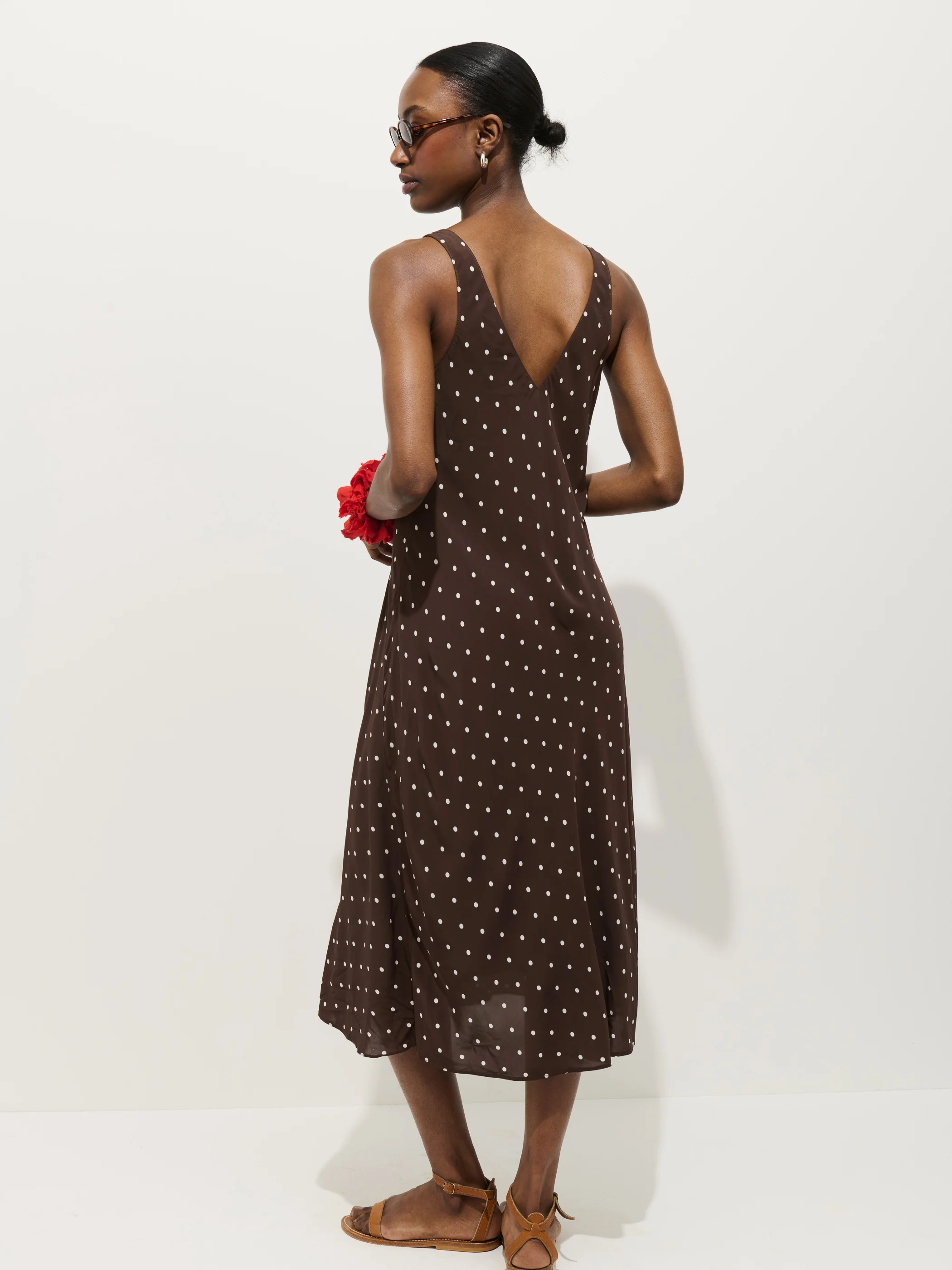 Flora Dress In Polka Dot - Image 3