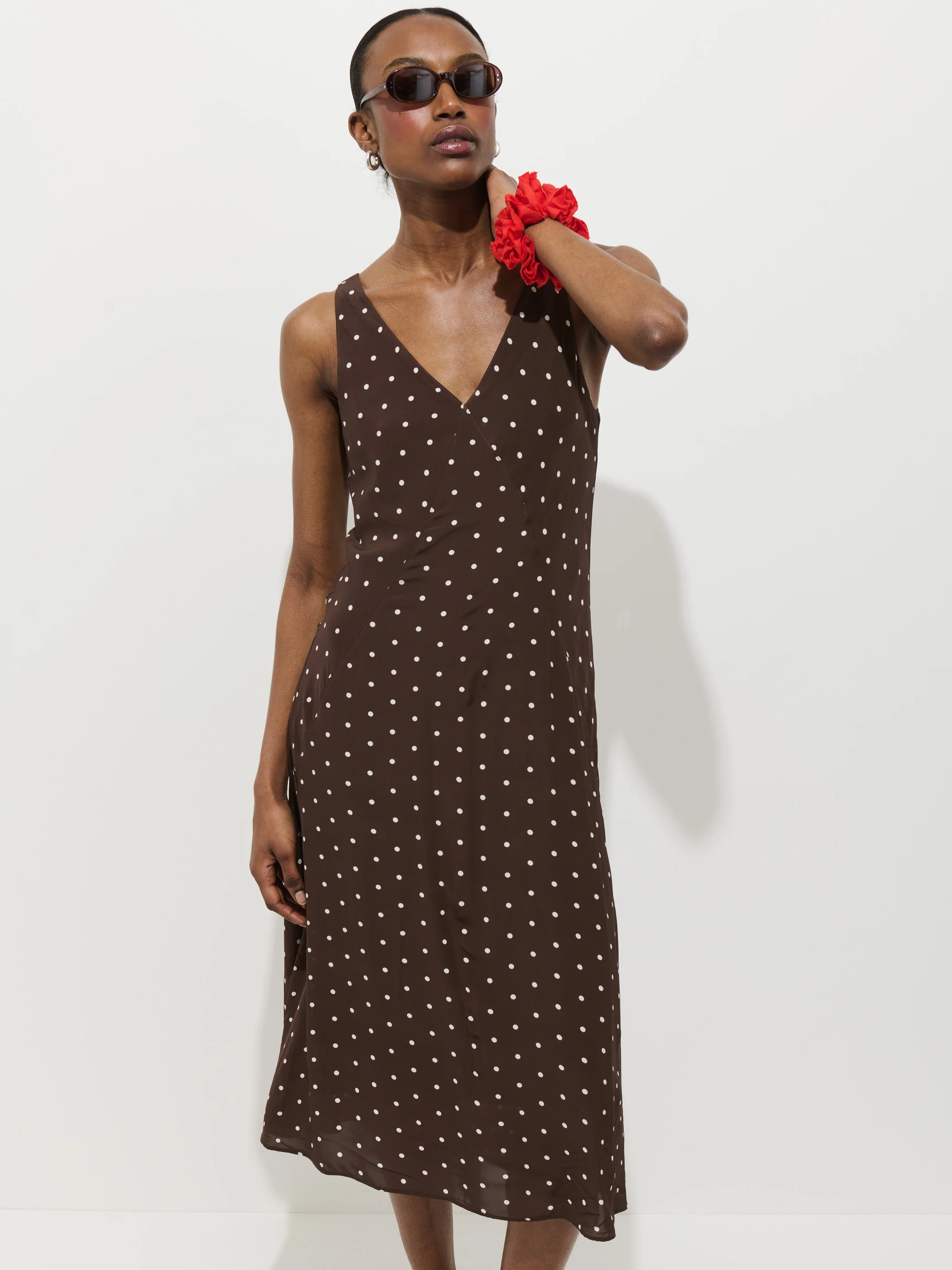Flora Dress In Polka Dot - Image 4