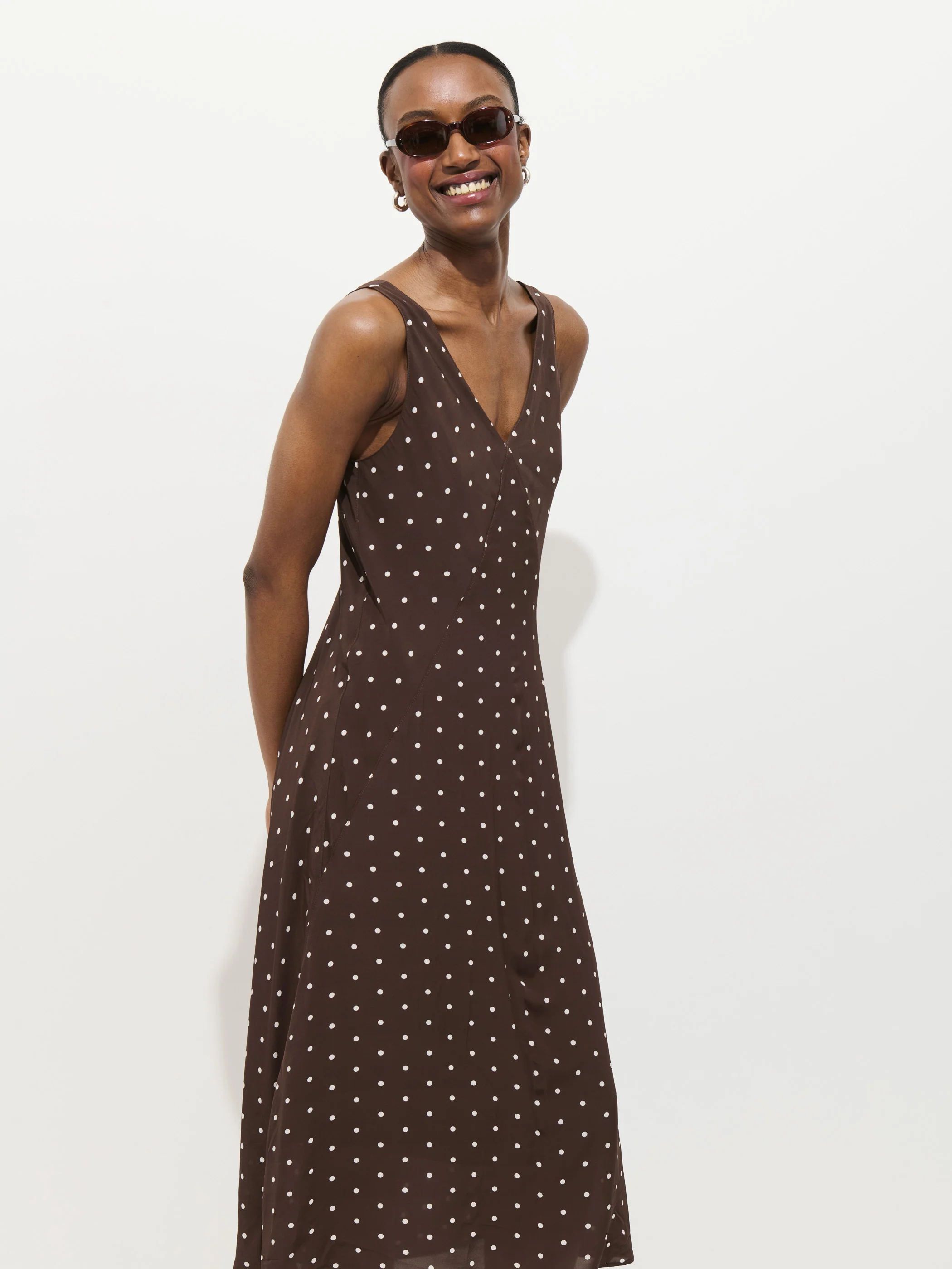 Flora Dress In Polka Dot - Image 5