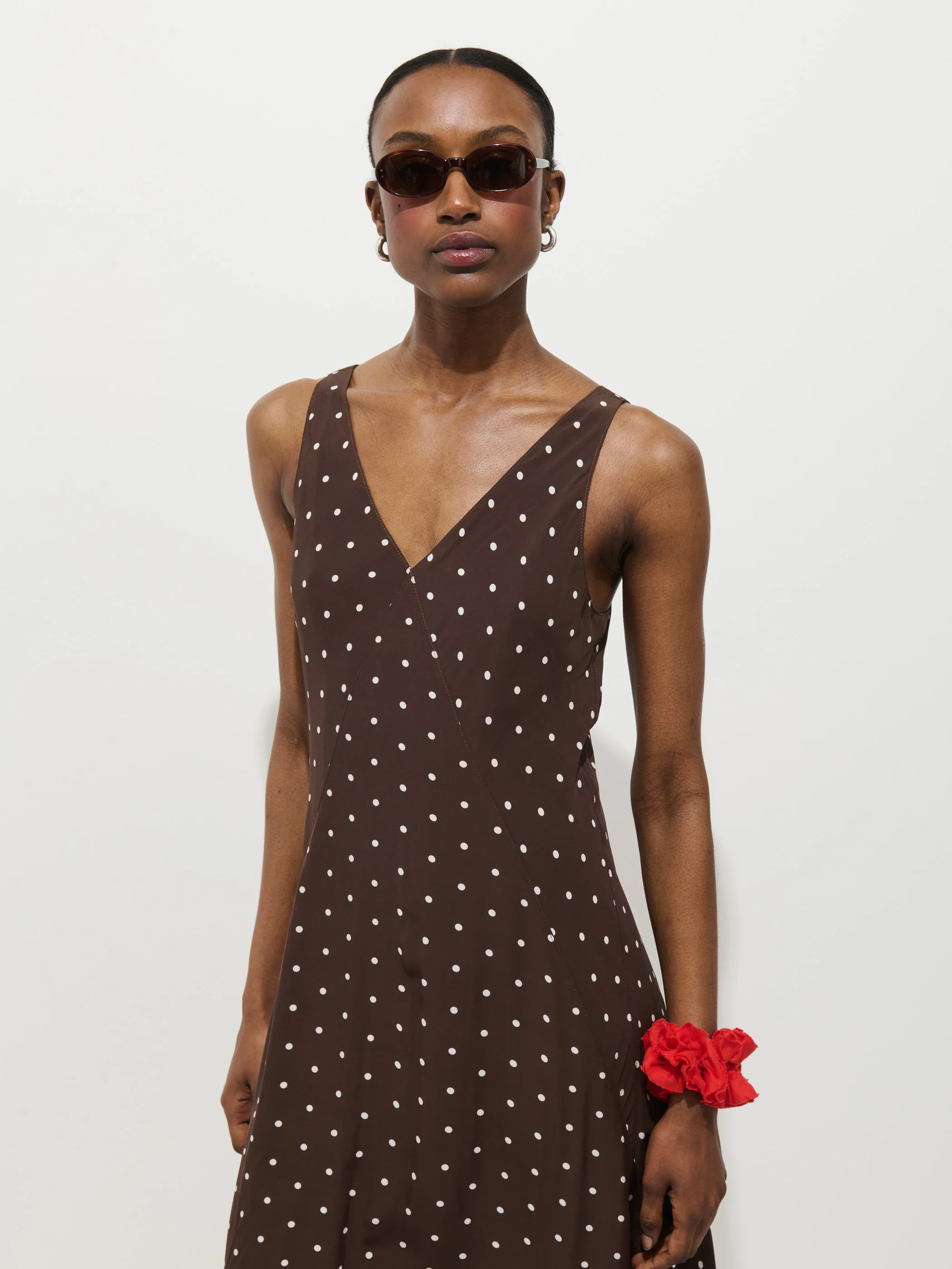 Flora Dress In Polka Dot - Image 6
