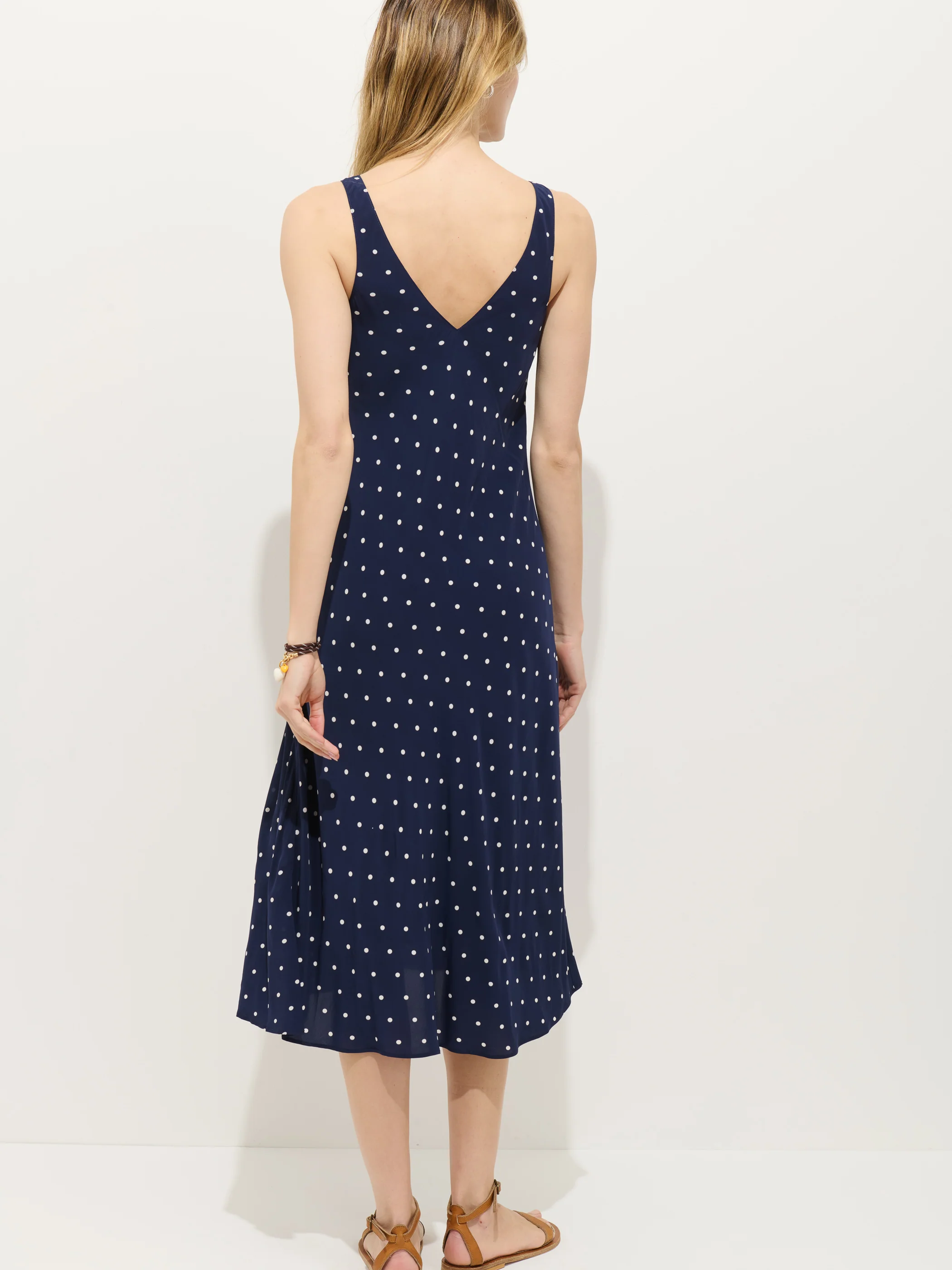 Flora Dress In Polka Dot - Image 3
