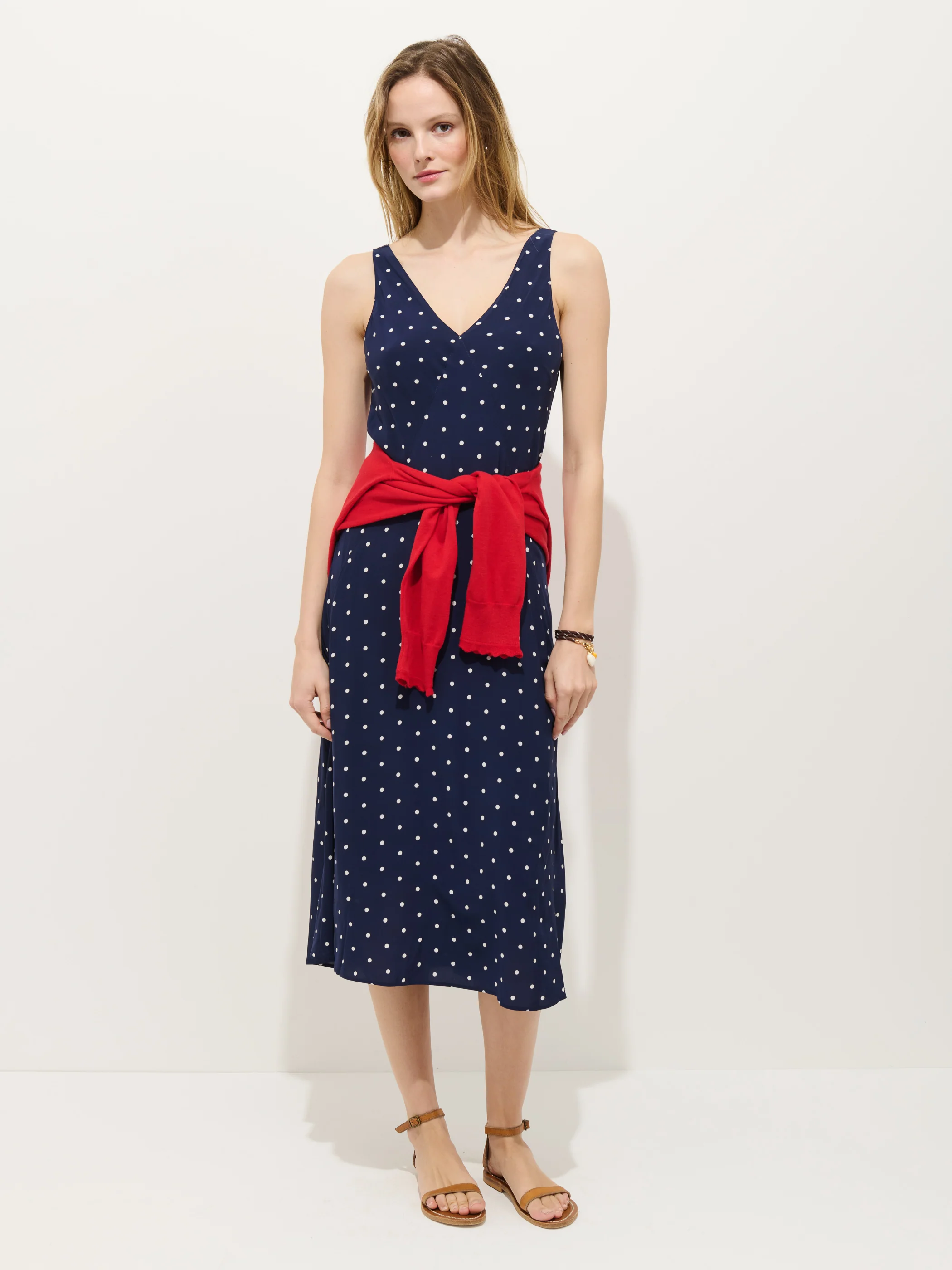 Flora Dress In Polka Dot - Image 4