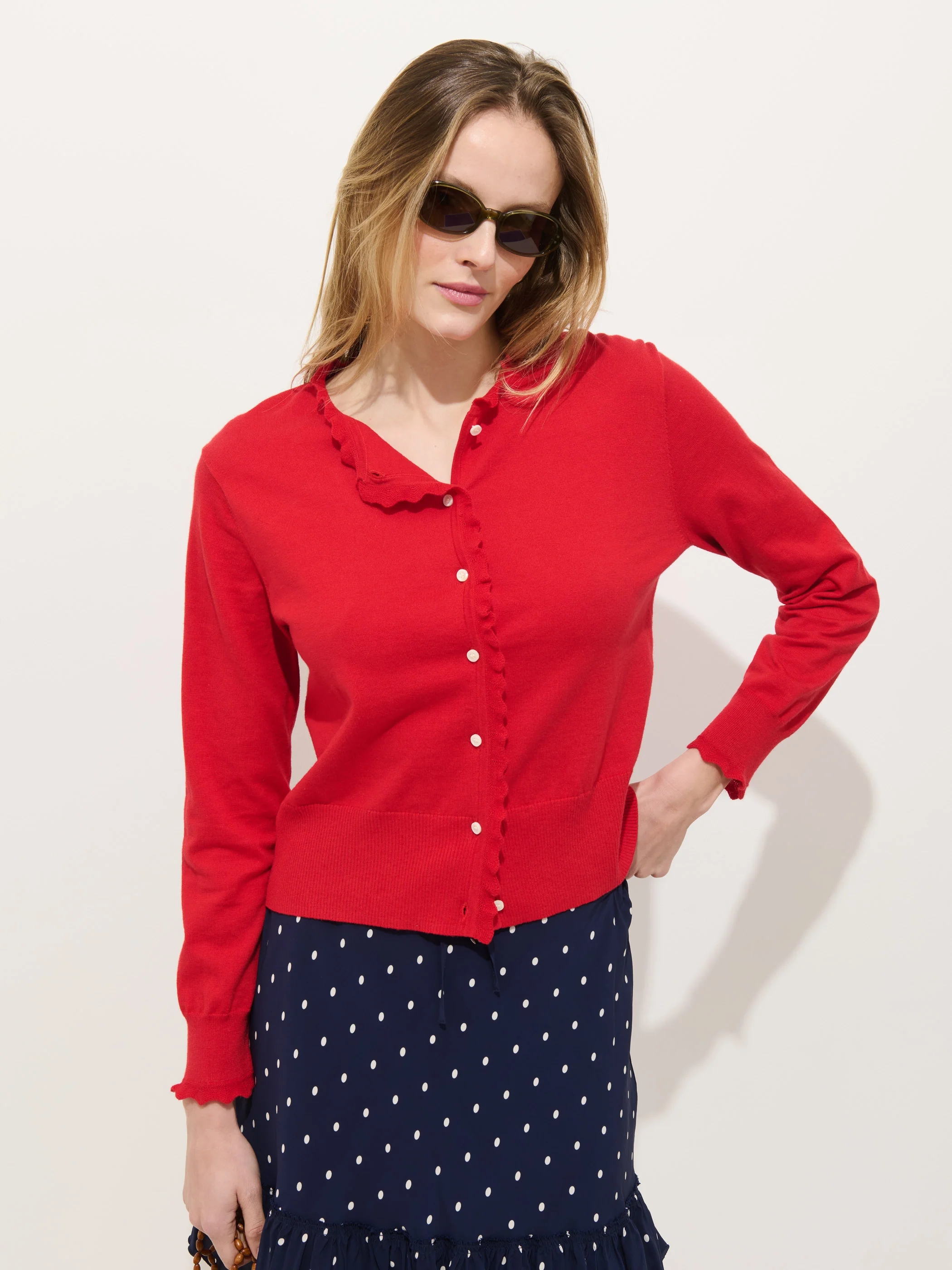 Flora Skirt In Polka Dot - Image 4