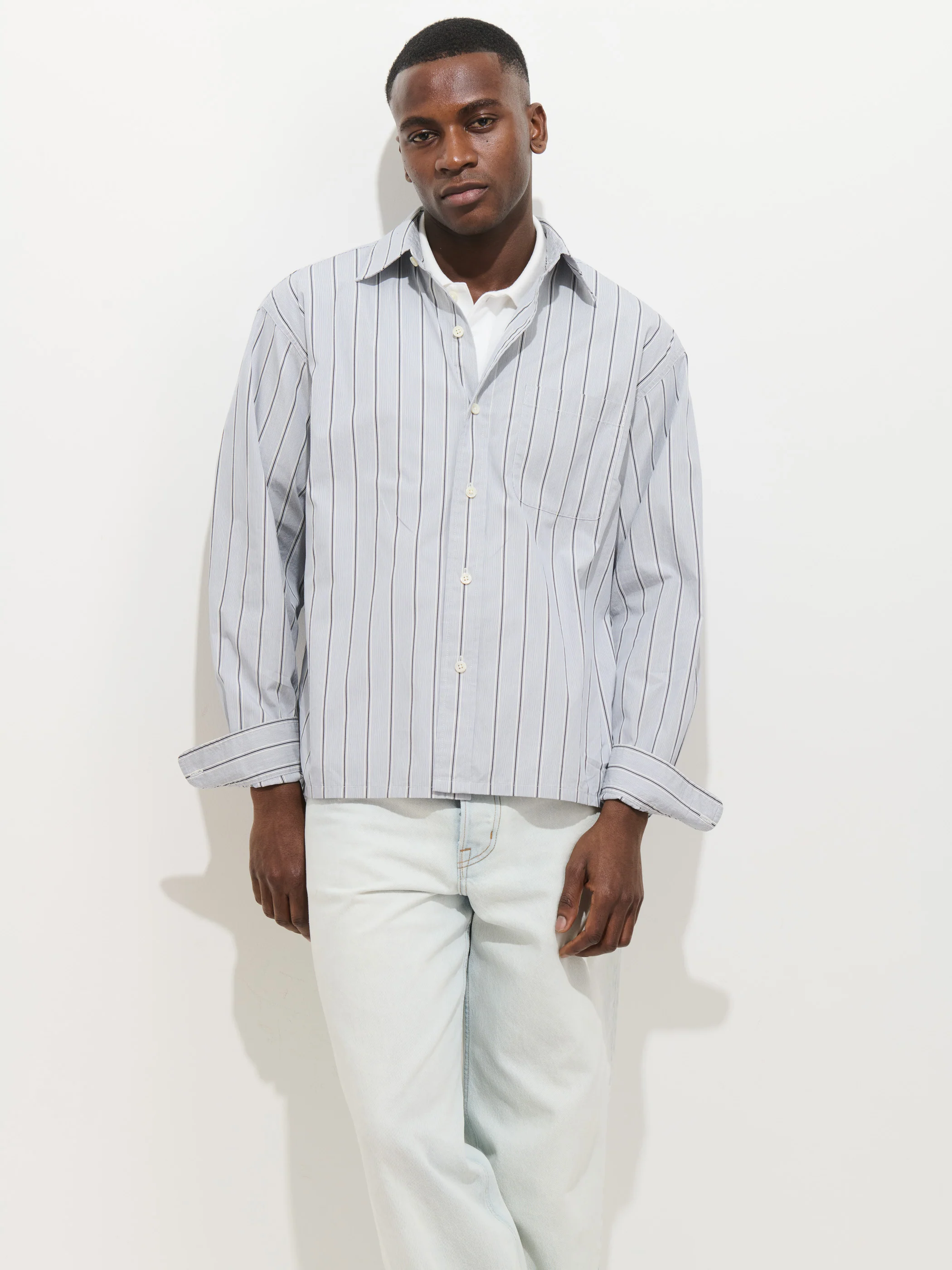Franklin Striped Shirt In Cotton Poplin - Image 4