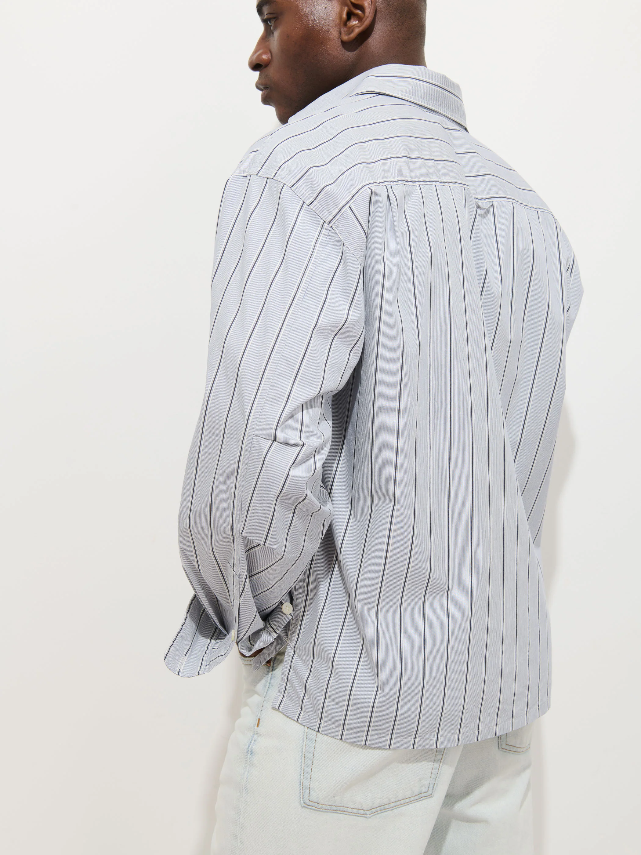 Franklin Striped Shirt In Cotton Poplin - Image 6