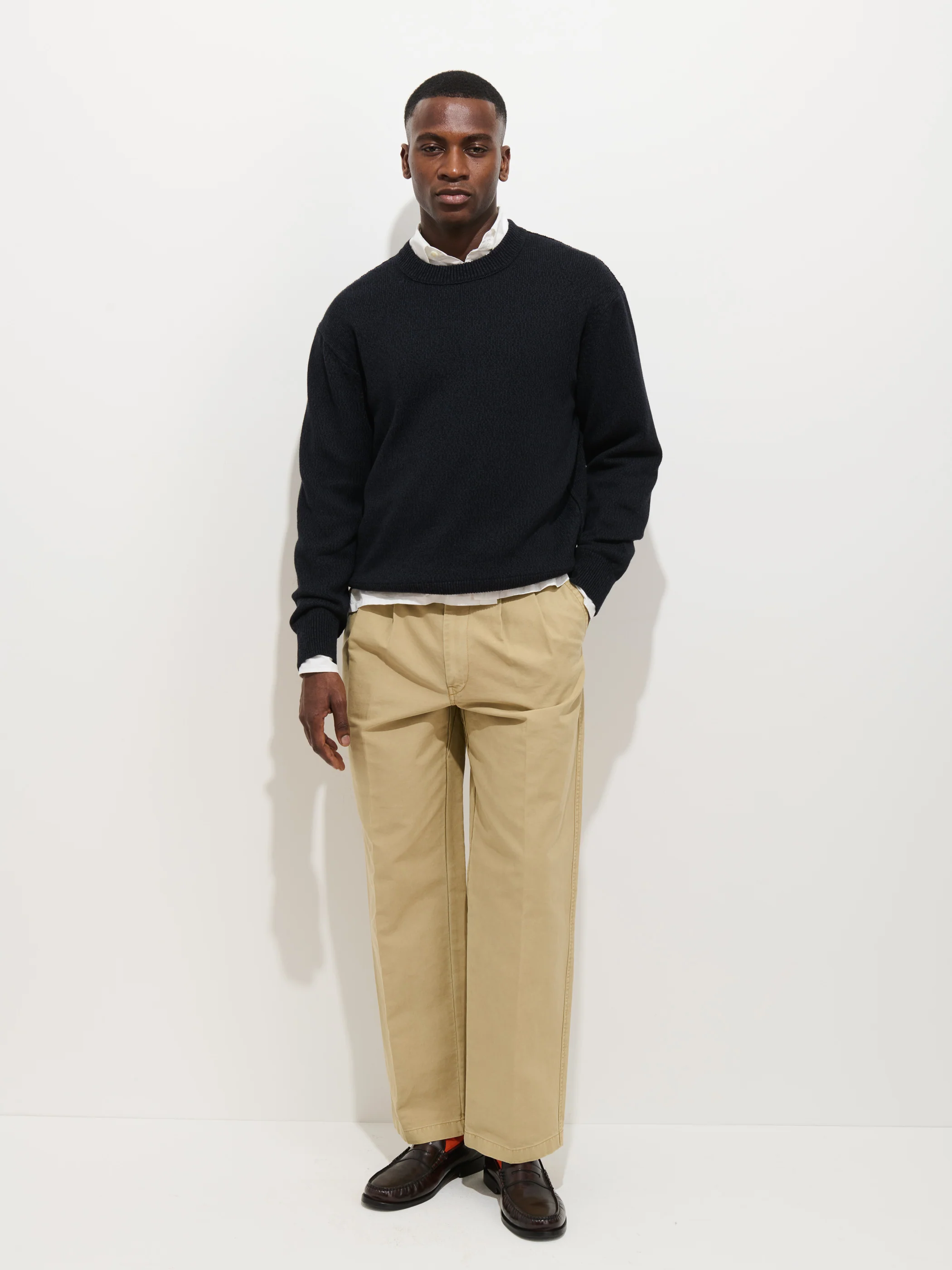 Gabriel Crewneck Sweater In Cotton Linen - Image 4