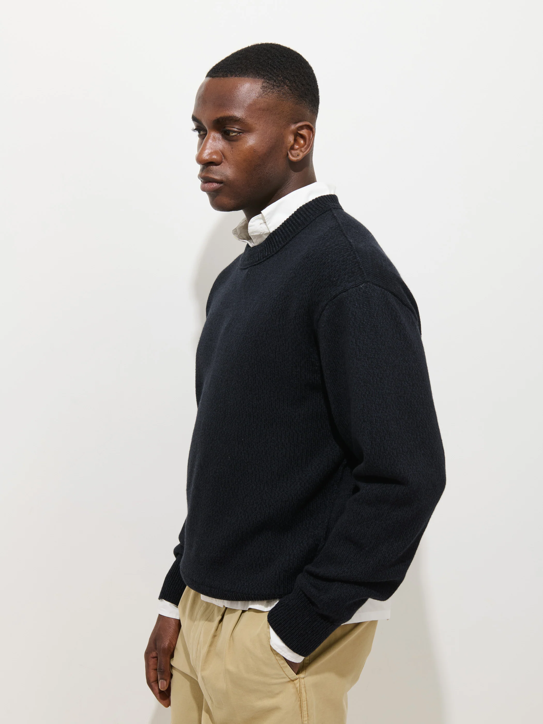 Gabriel Crewneck Sweater In Cotton Linen - Image 5