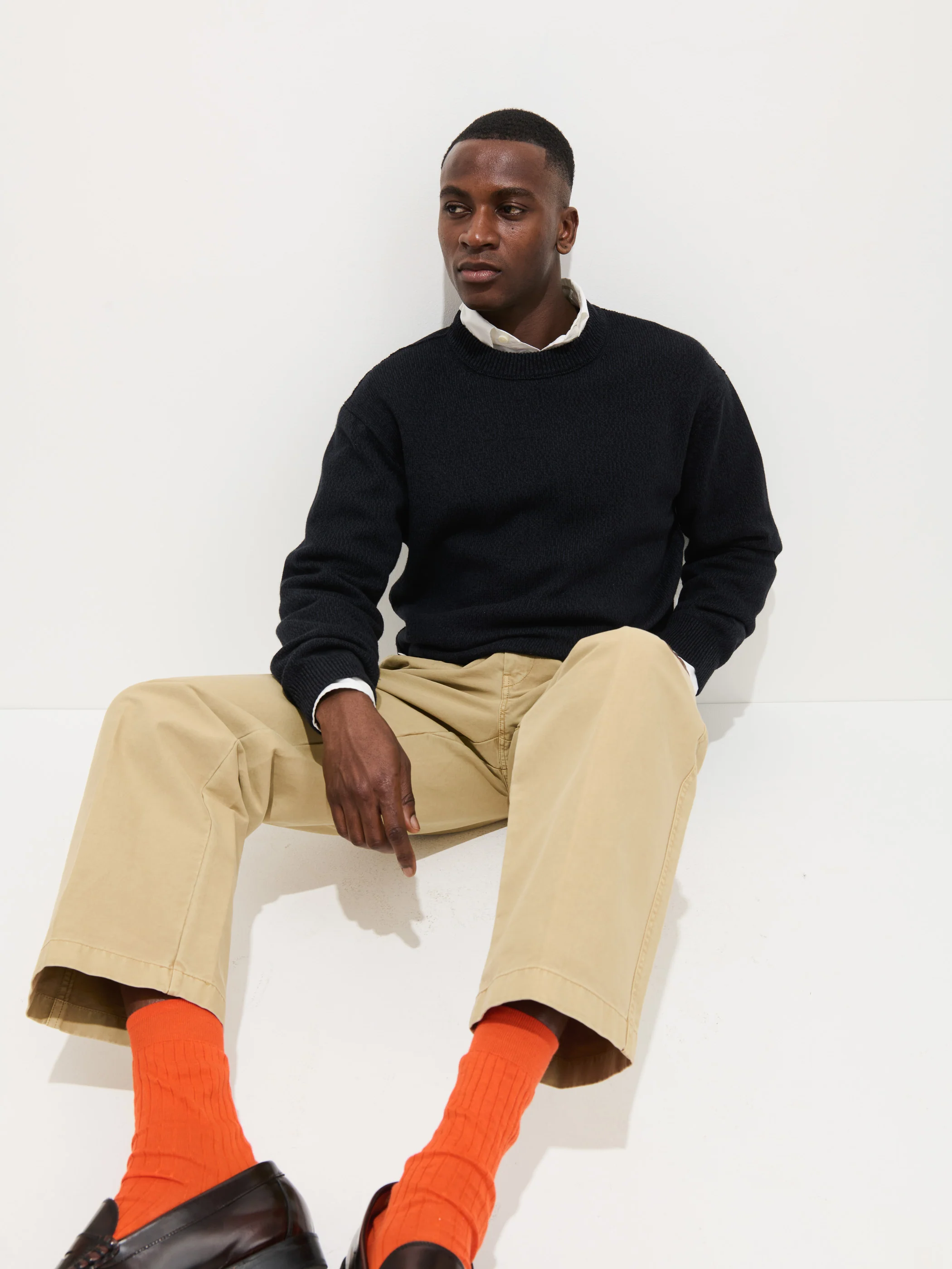Gabriel Crewneck Sweater In Cotton Linen - Image 6