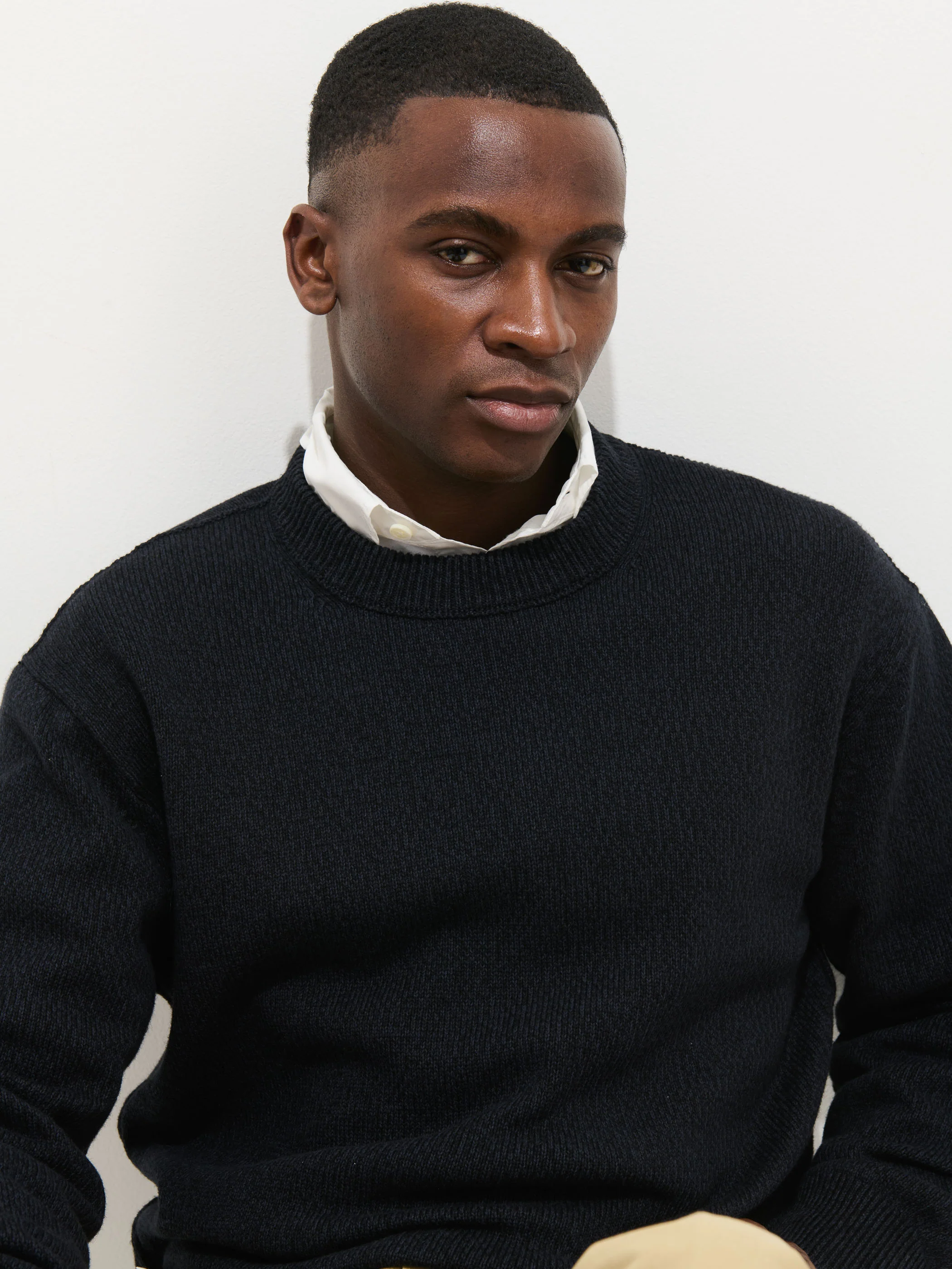 Gabriel Crewneck Sweater In Cotton Linen - Image 7