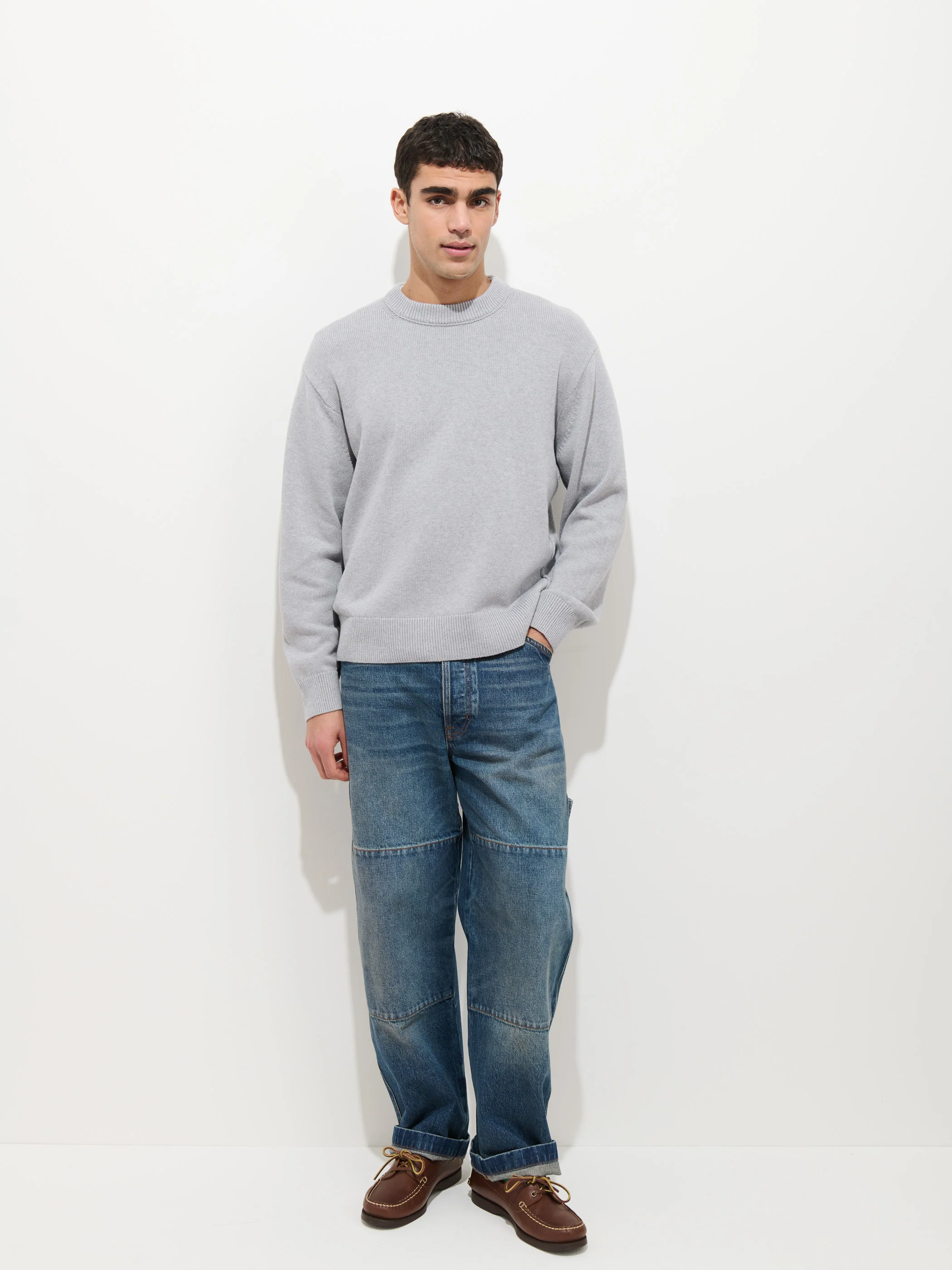 Gabriel Crewneck Sweater In Cotton Linen - Image 5