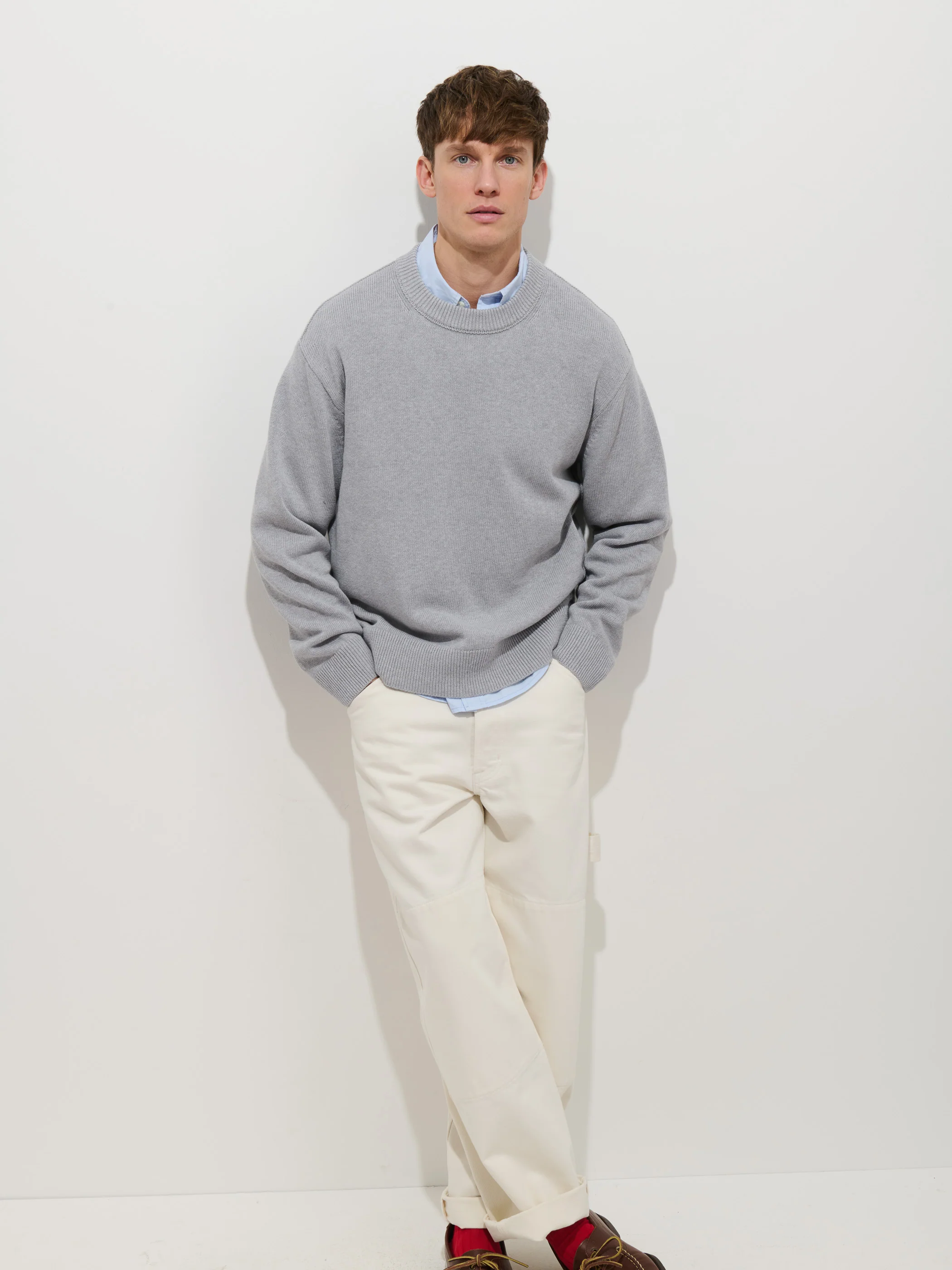 Gabriel Crewneck Sweater In Cotton Linen - Image 6