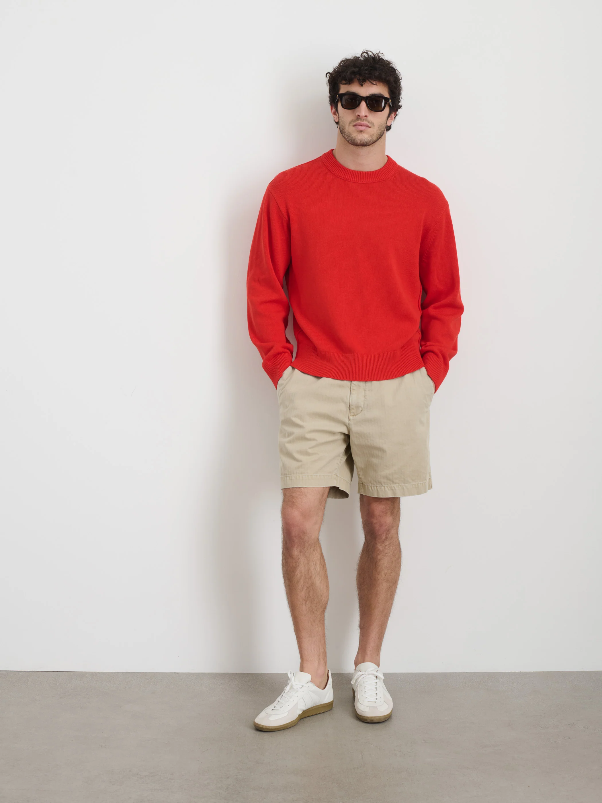 Gabriel Crewneck Sweater In Cotton Linen - Image 3