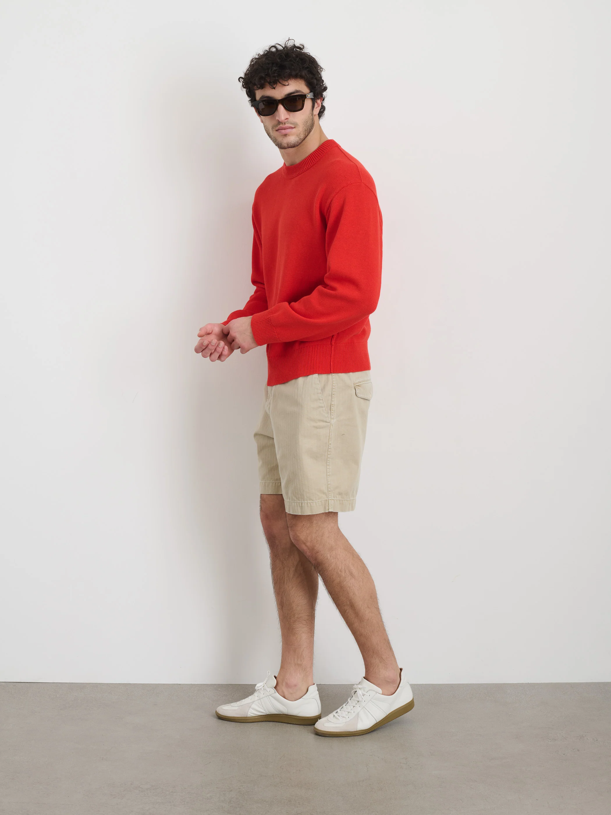 Gabriel Crewneck Sweater In Cotton Linen - Image 4
