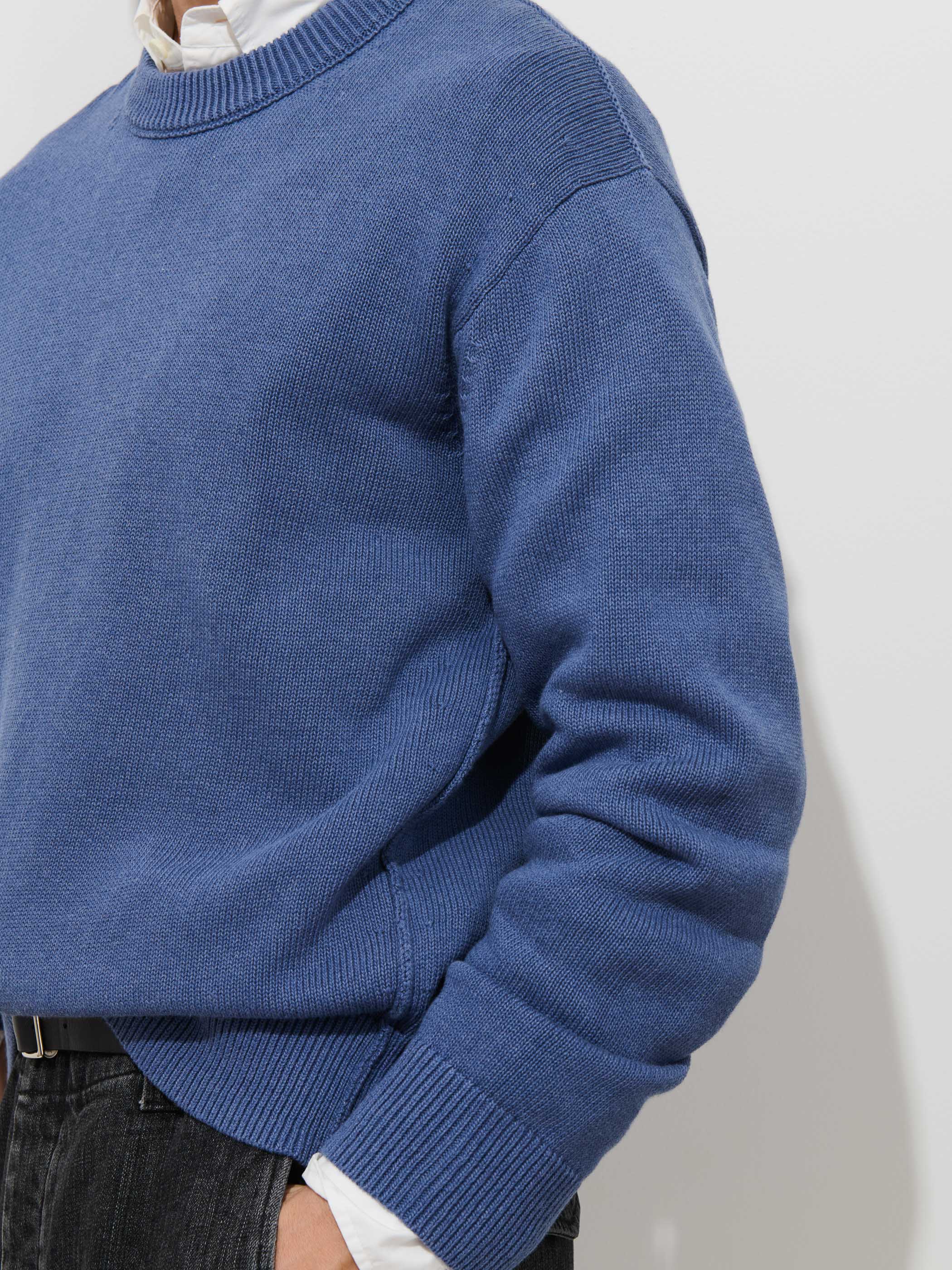 Gabriel Crewneck Sweater In Cotton Linen - Image 5