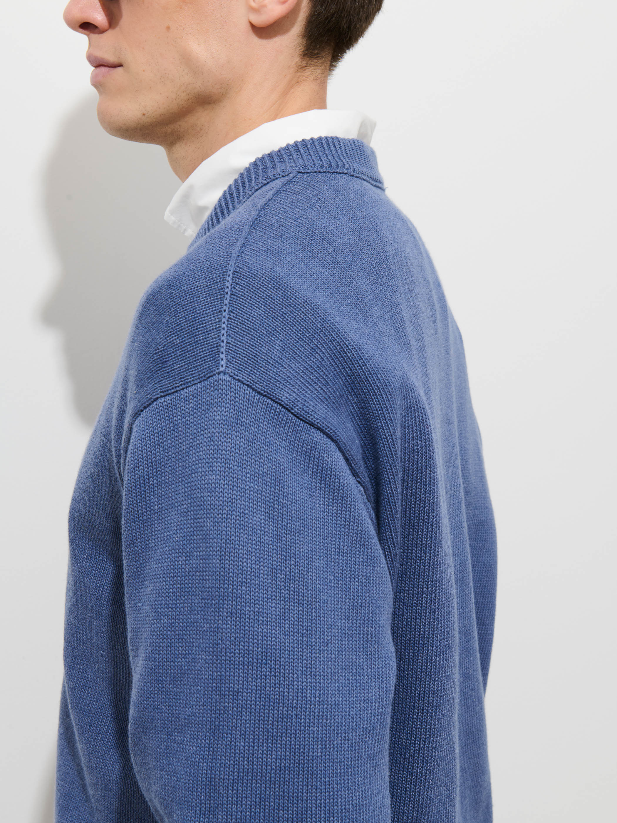 Gabriel Crewneck Sweater In Cotton Linen - Image 6