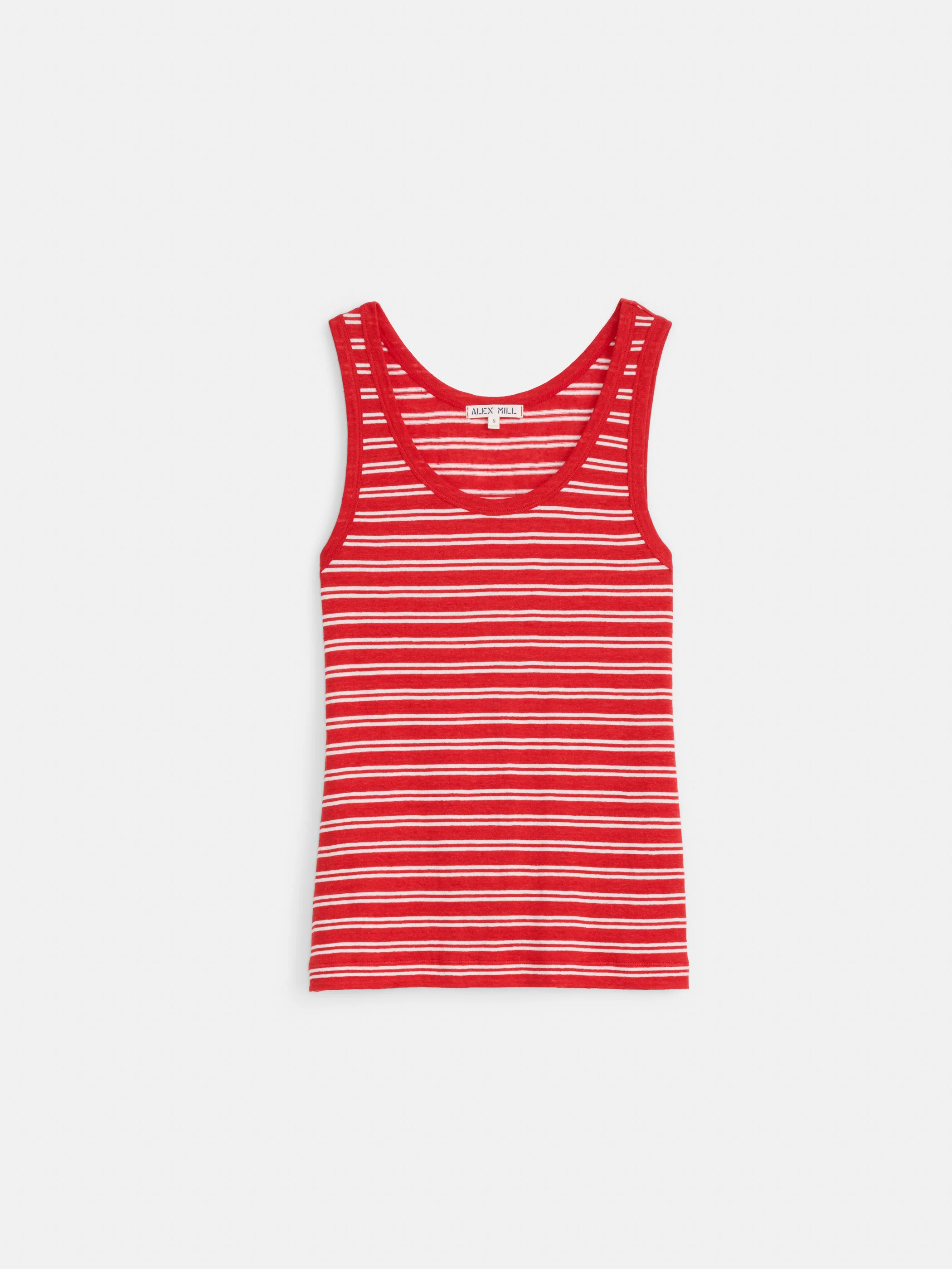 Garcon Striped Tank In Linen Cotton - Image 2