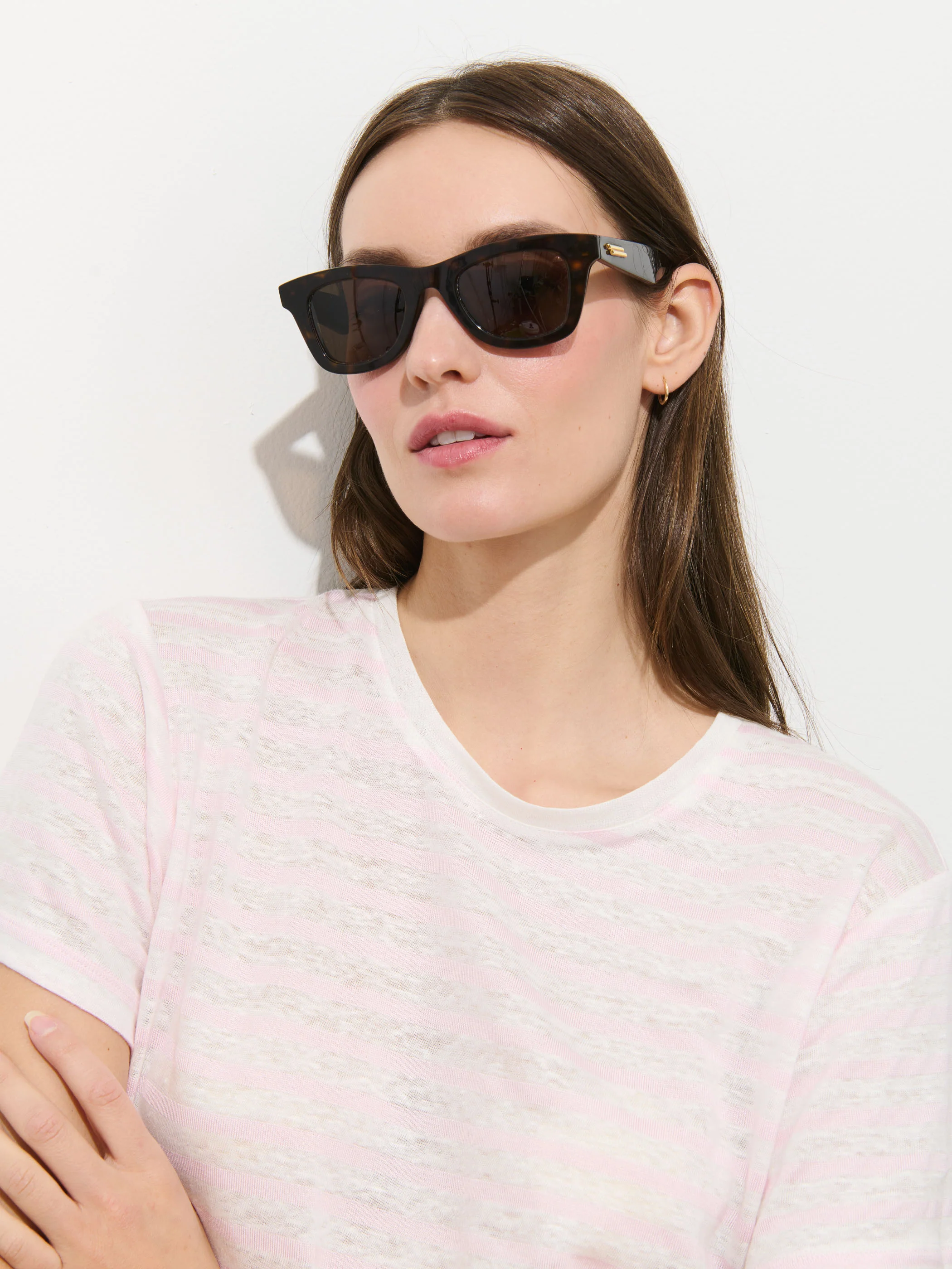 Garcon Striped Tee In Linen Cotton - Image 5