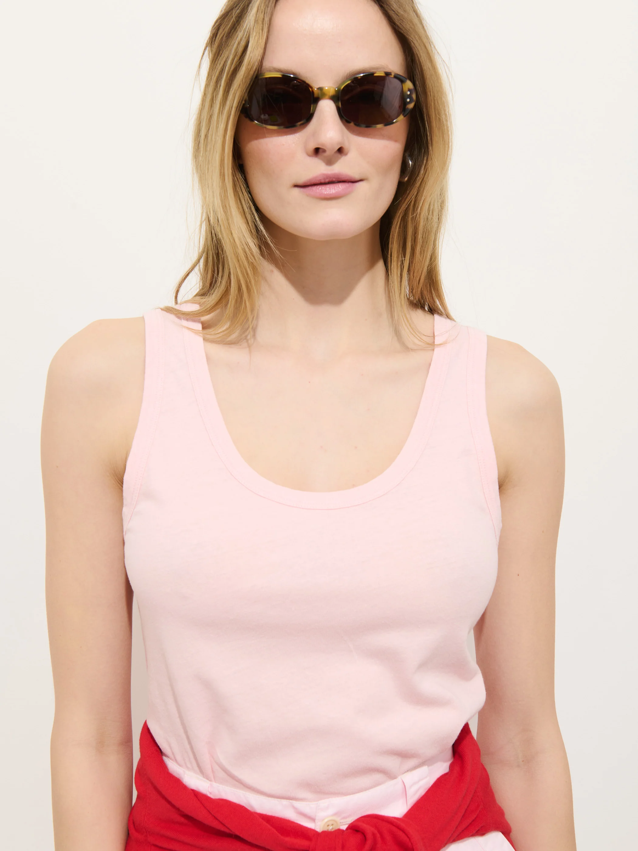 Garcon Tank In Linen Cotton