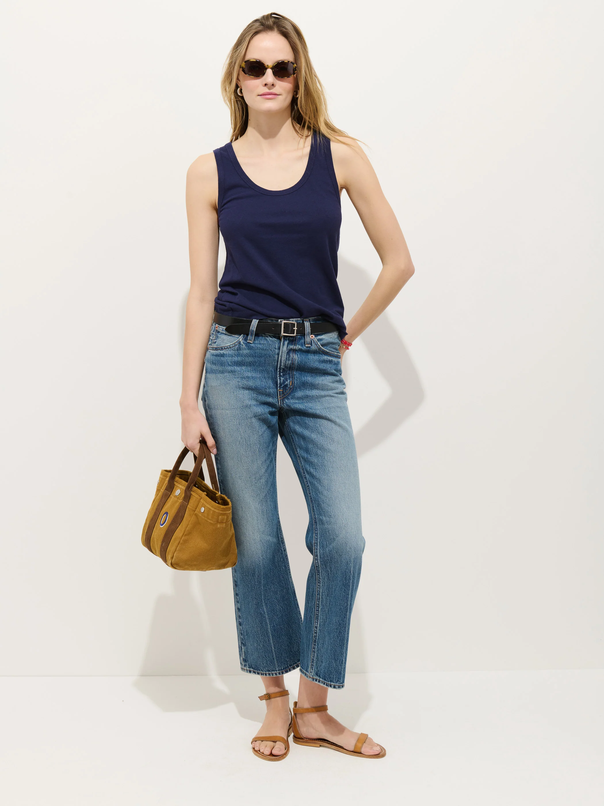 Garcon Tank In Linen Cotton - Image 3