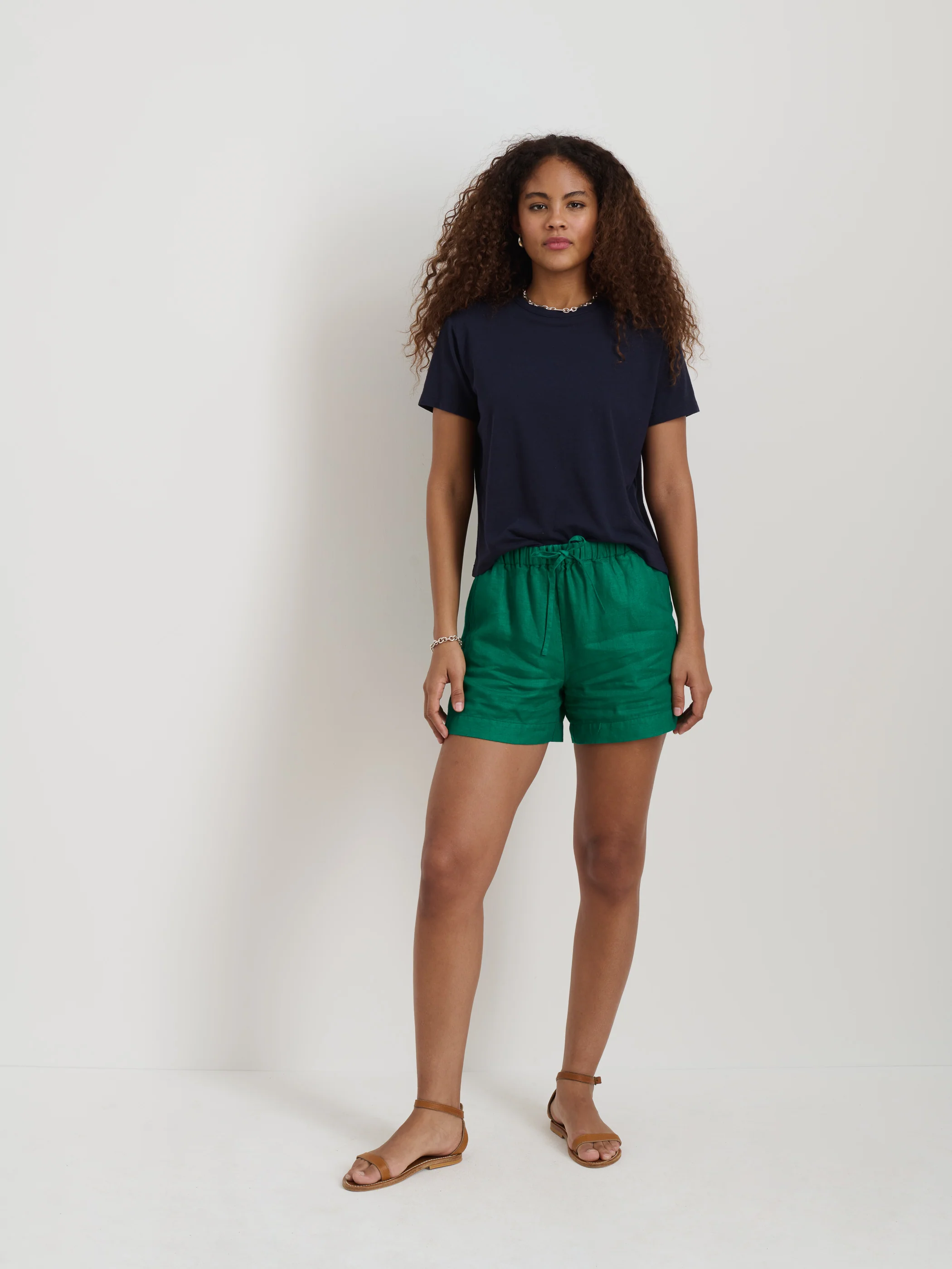 Garcon Tee In Linen Cotton - Image 3
