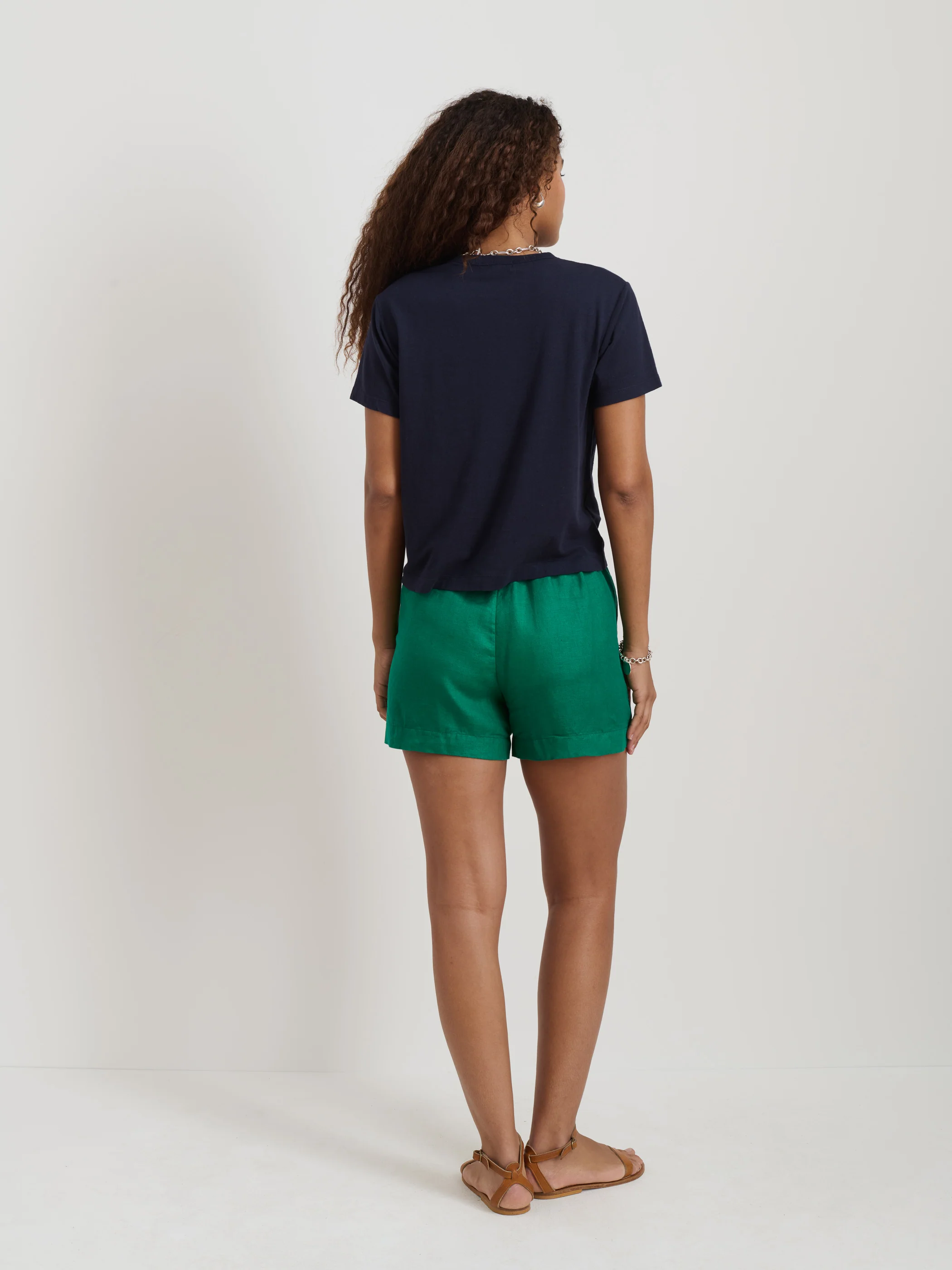 Garcon Tee In Linen Cotton - Image 5