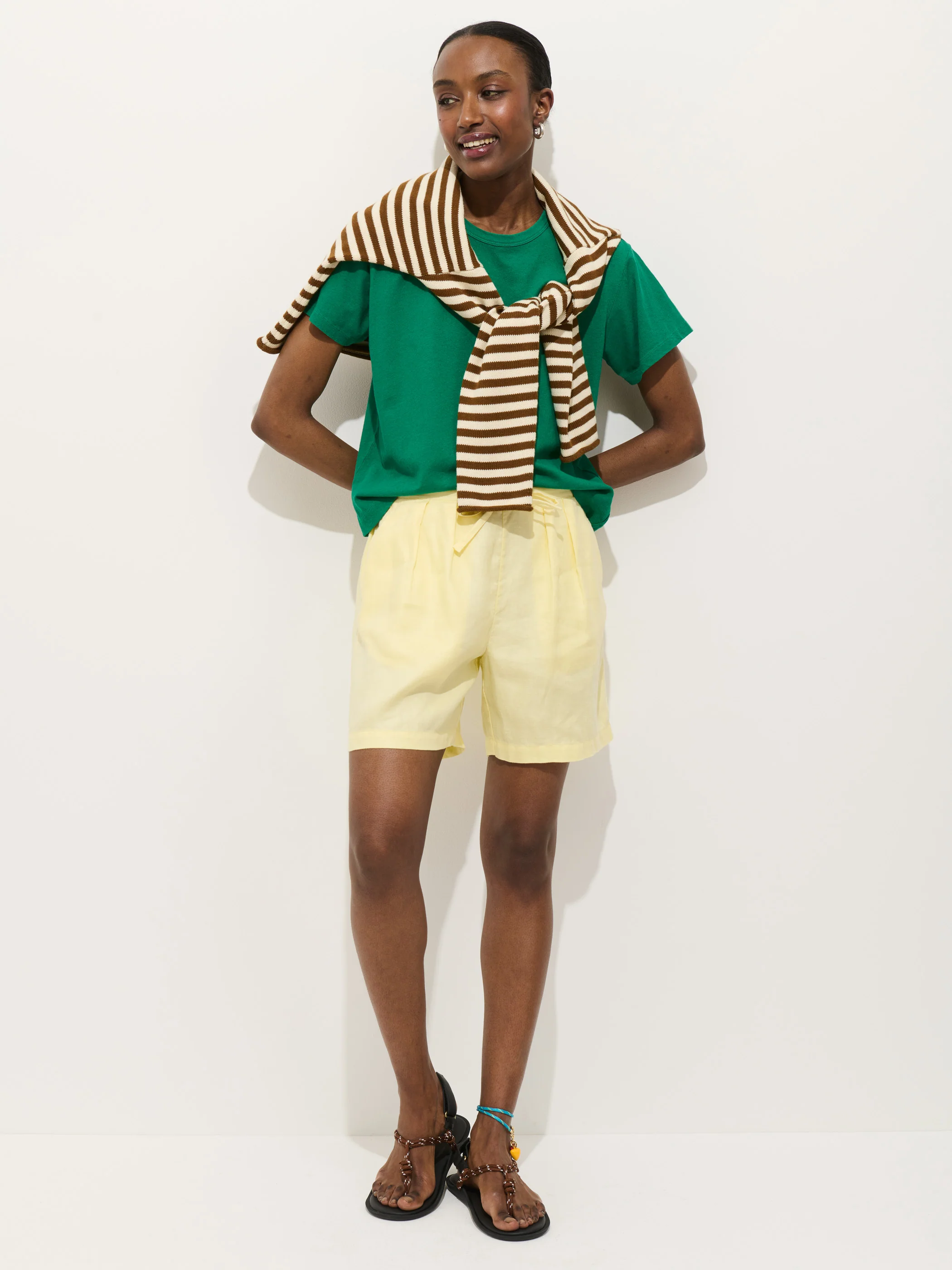Garcon Tee In Linen Cotton - Image 4