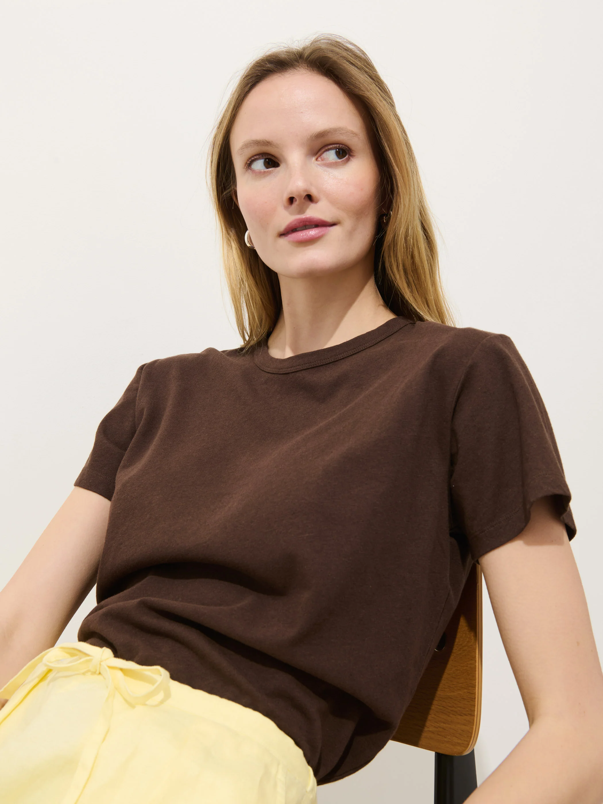 Garcon Tee In Linen Cotton - Image 4