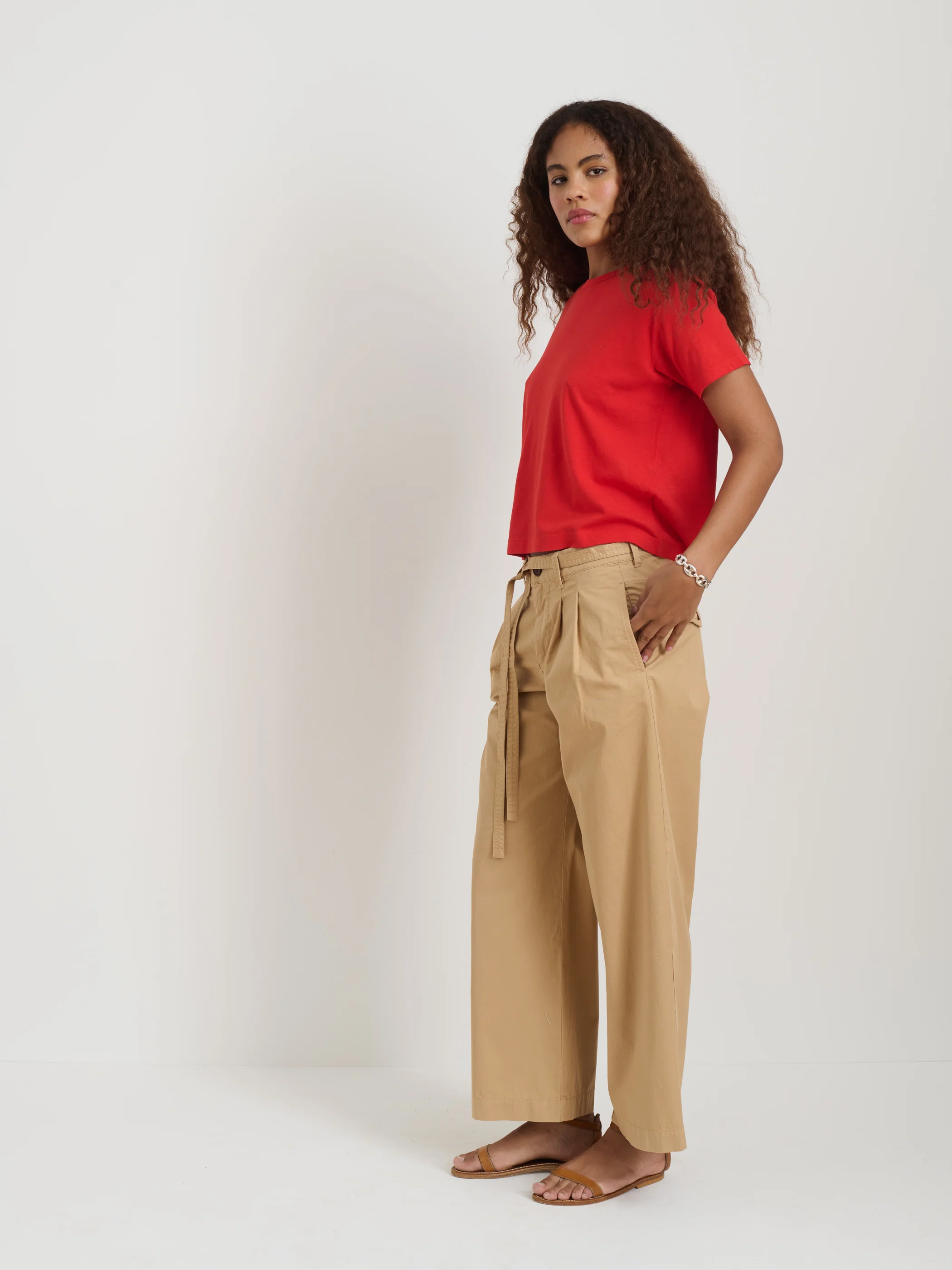 Garcon Tee In Linen Cotton - Image 4