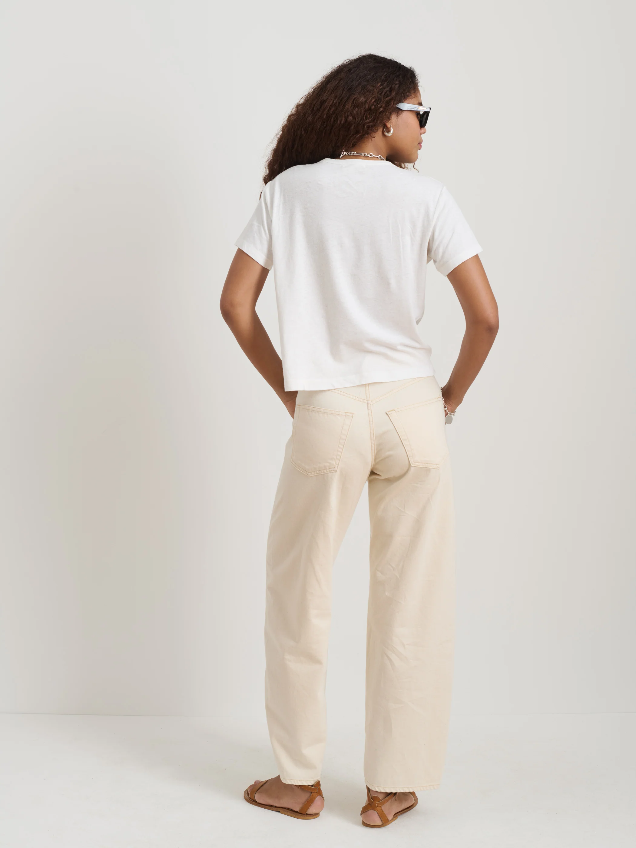 Garcon Tee In Linen Cotton - Image 6