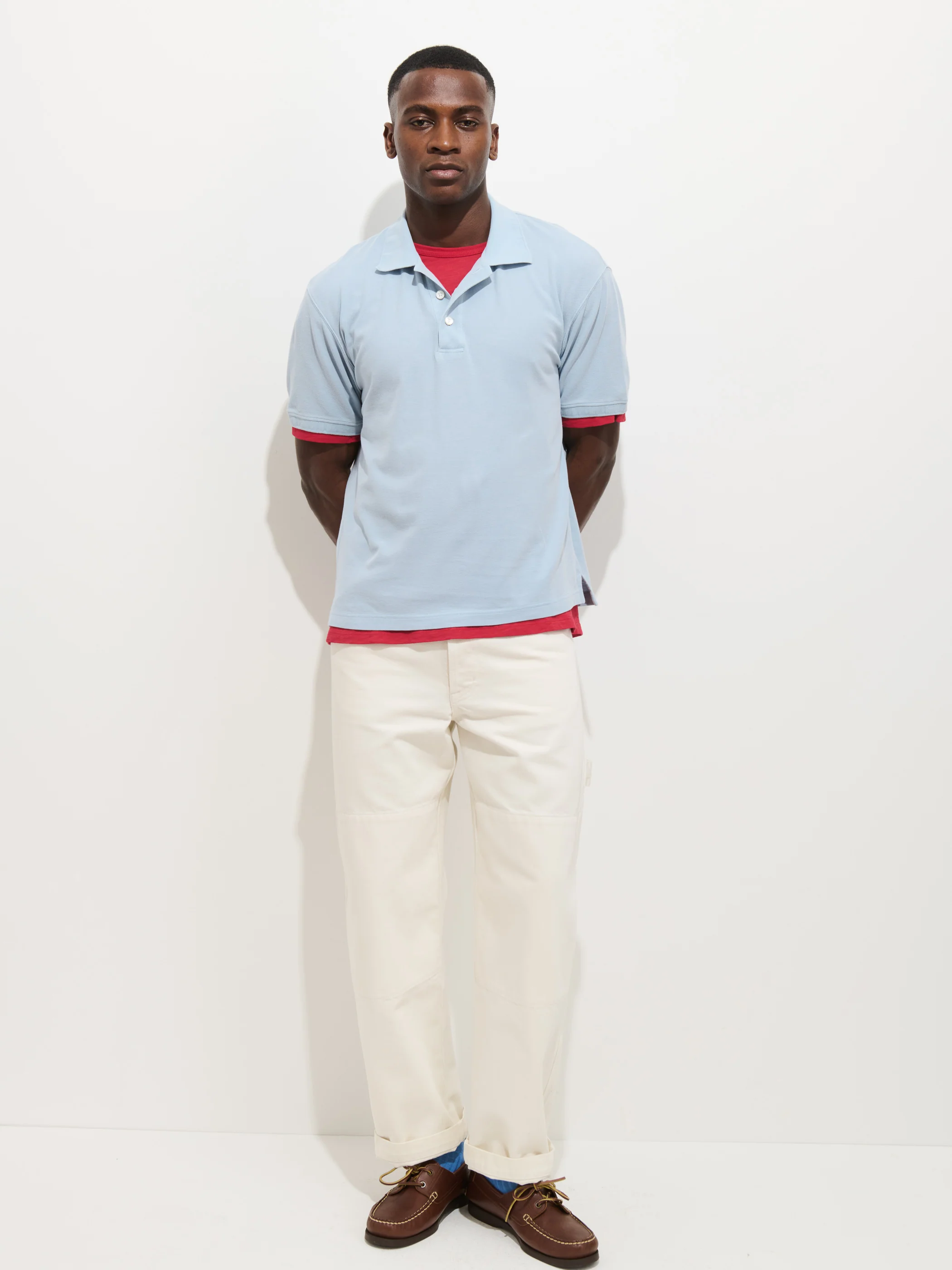Garment Dyed Polo In Pique Cotton - Image 3