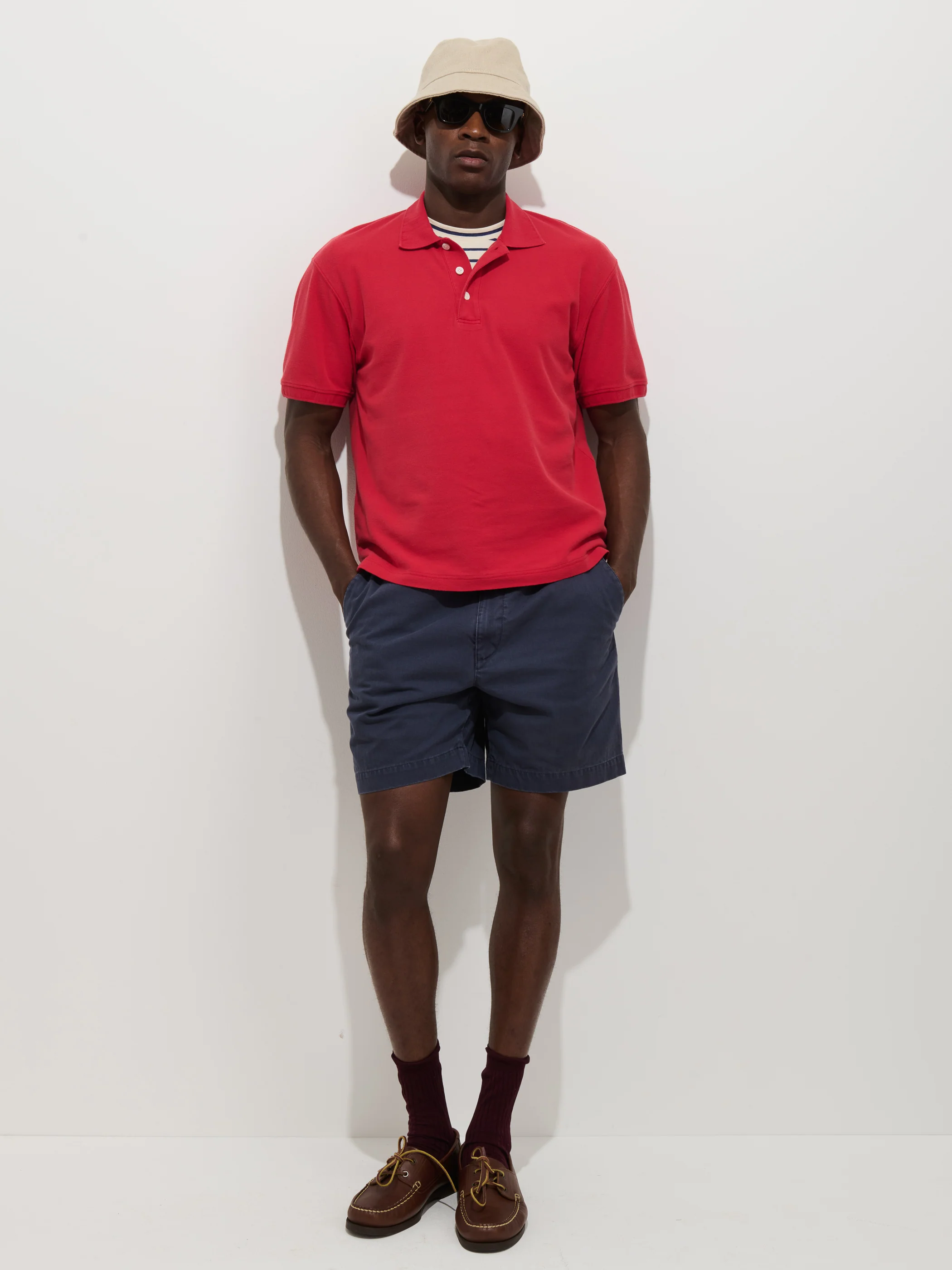Garment Dyed Polo In Pique Cotton - Image 3