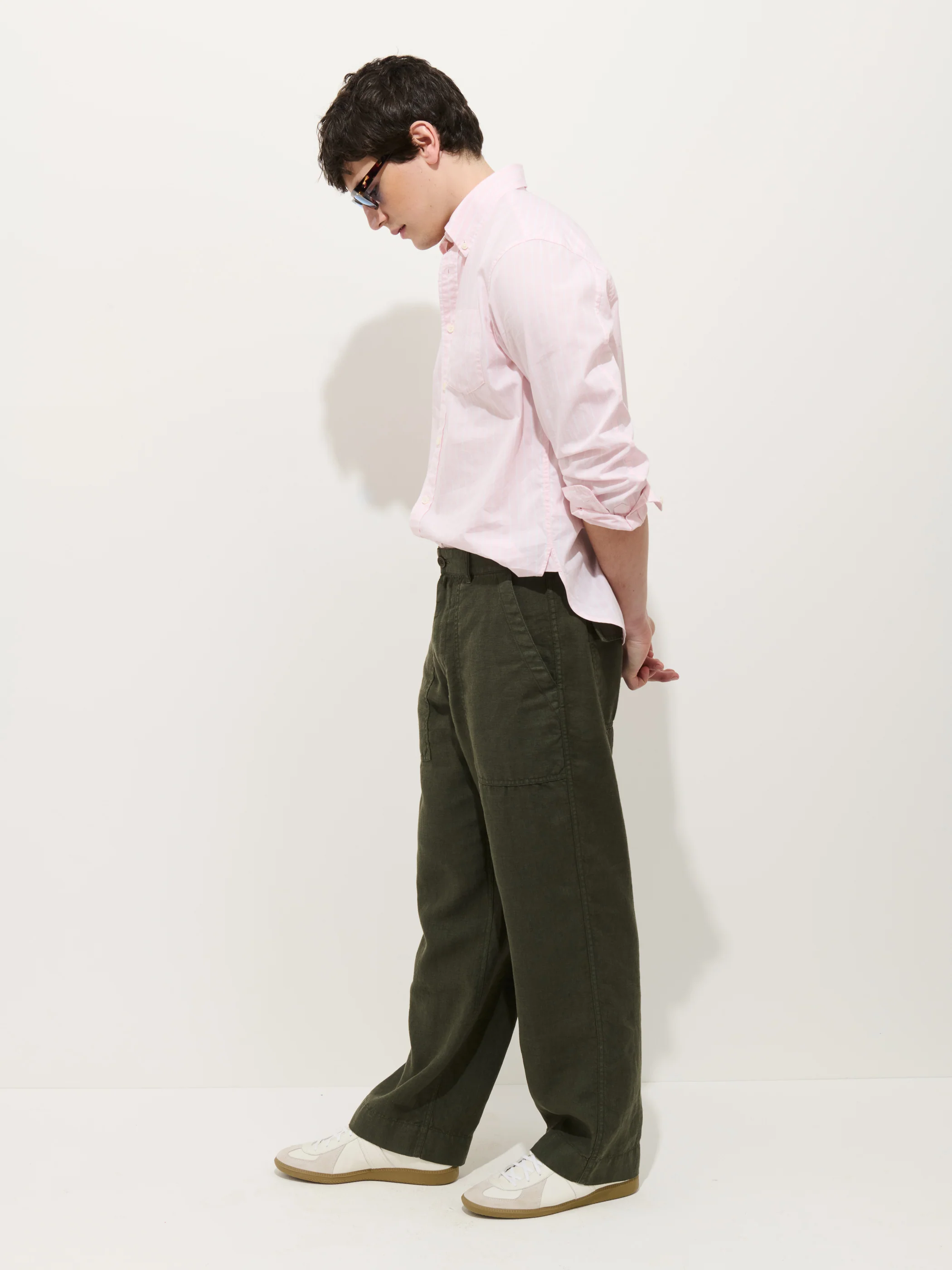 Pull On Field Pant In Linen - Image 3