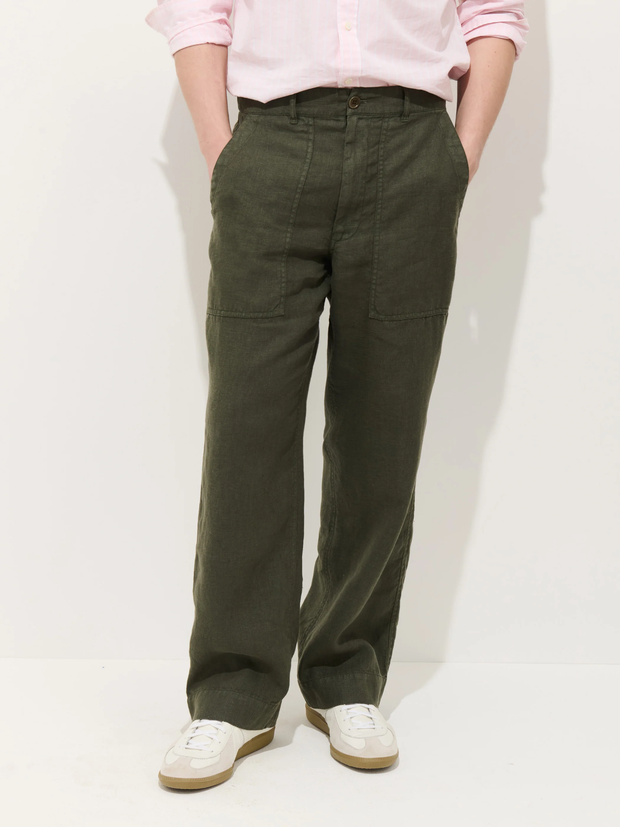 Pull On Field Pant In Linen - Image 4