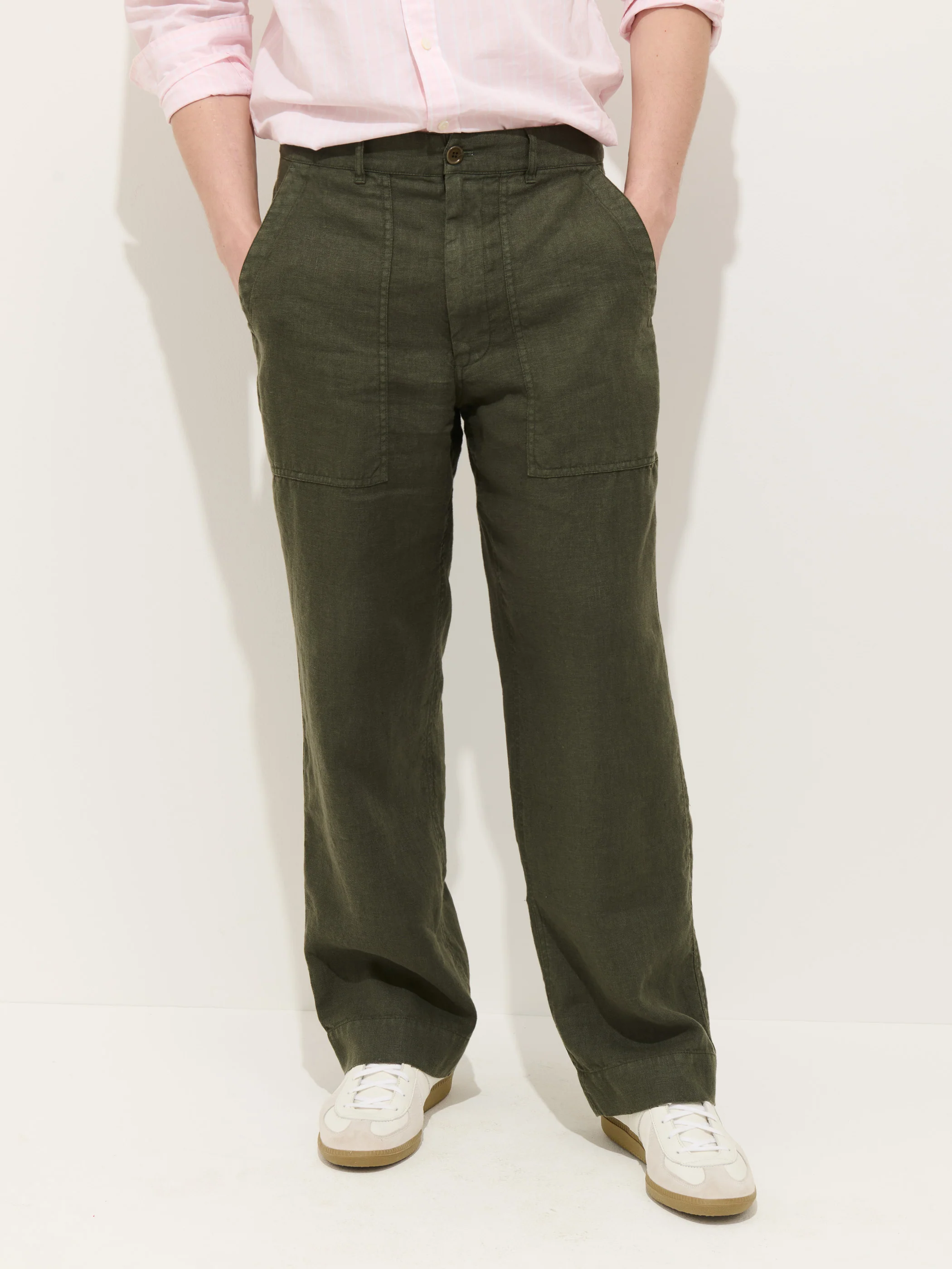 Pull On Field Pant In Linen - Image 5