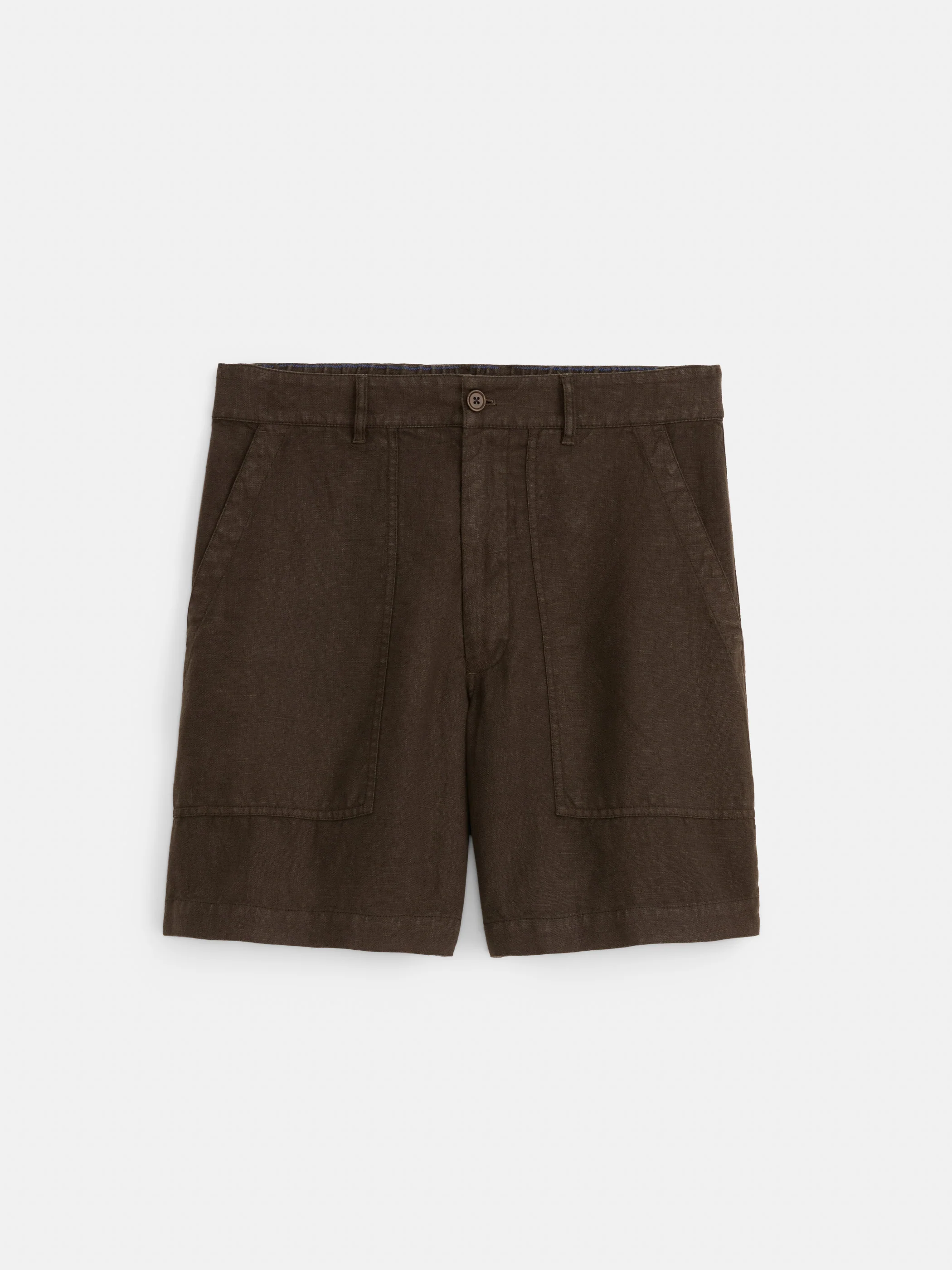 Garment Dyed Pull On Field Short In Linen