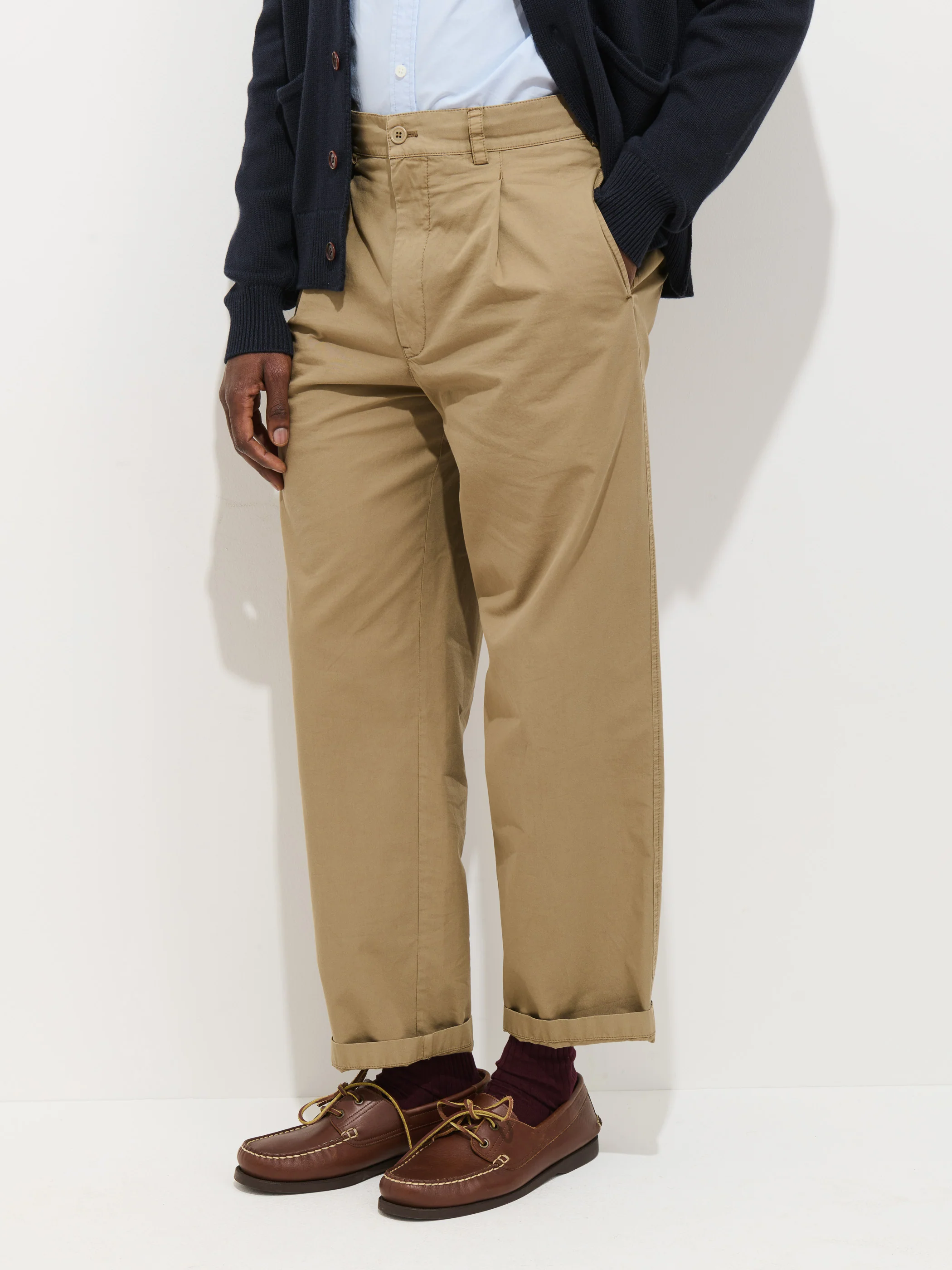 Georges Pull On Pant In Lightweight Cotton - Image 3