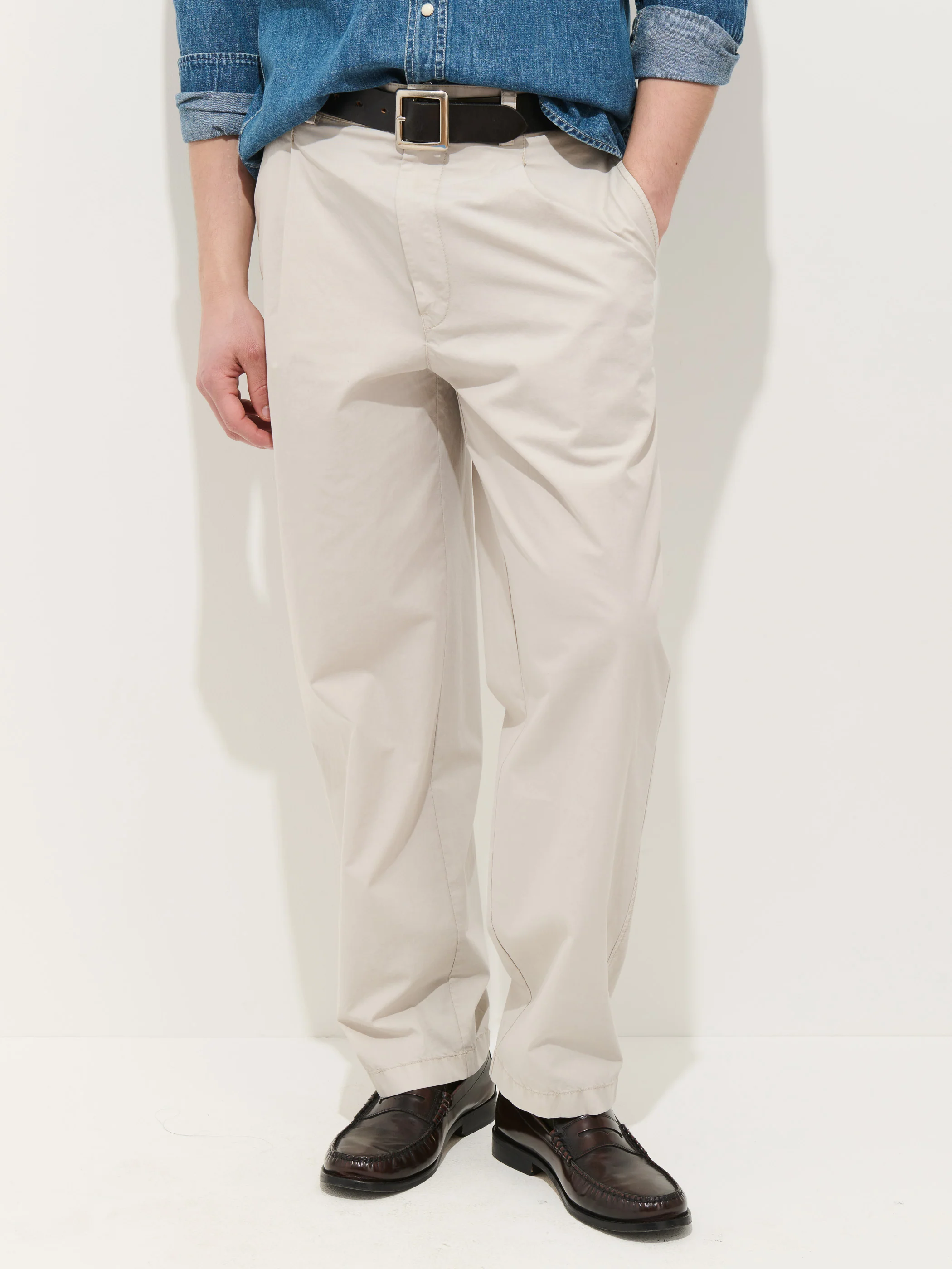 Georges Pull On Pant In Lightweight Cotton - Image 3
