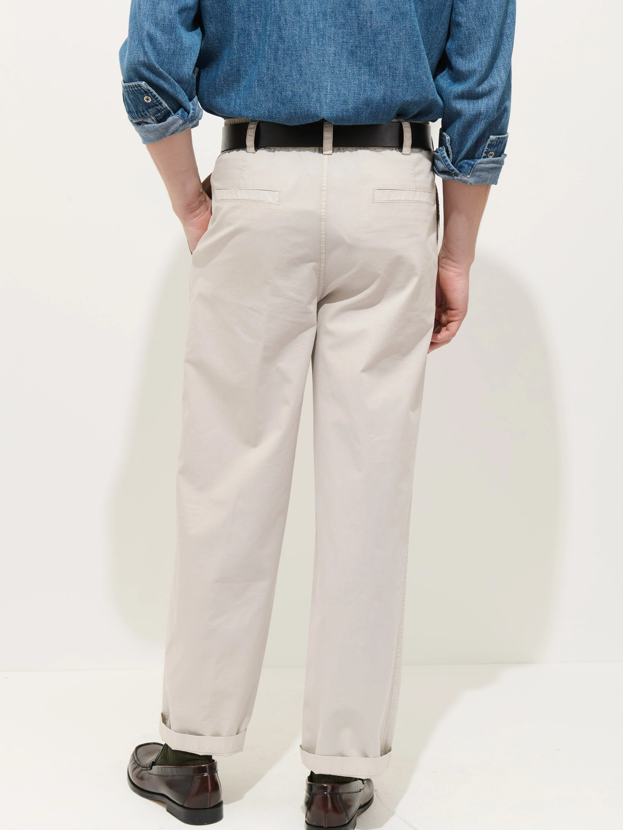Georges Pull On Pant In Lightweight Cotton - Image 5