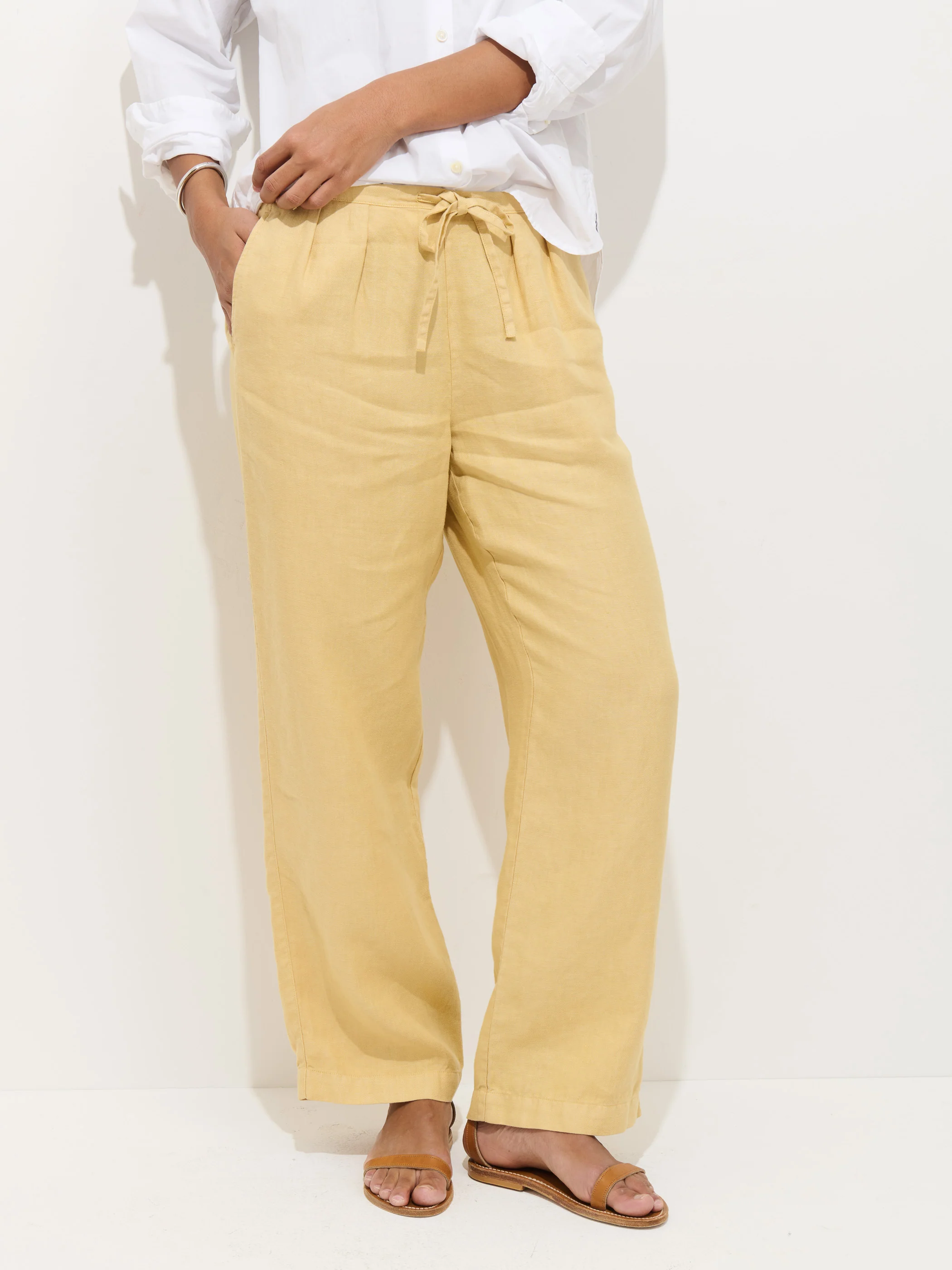 Hudson Pant In Linen - Image 4