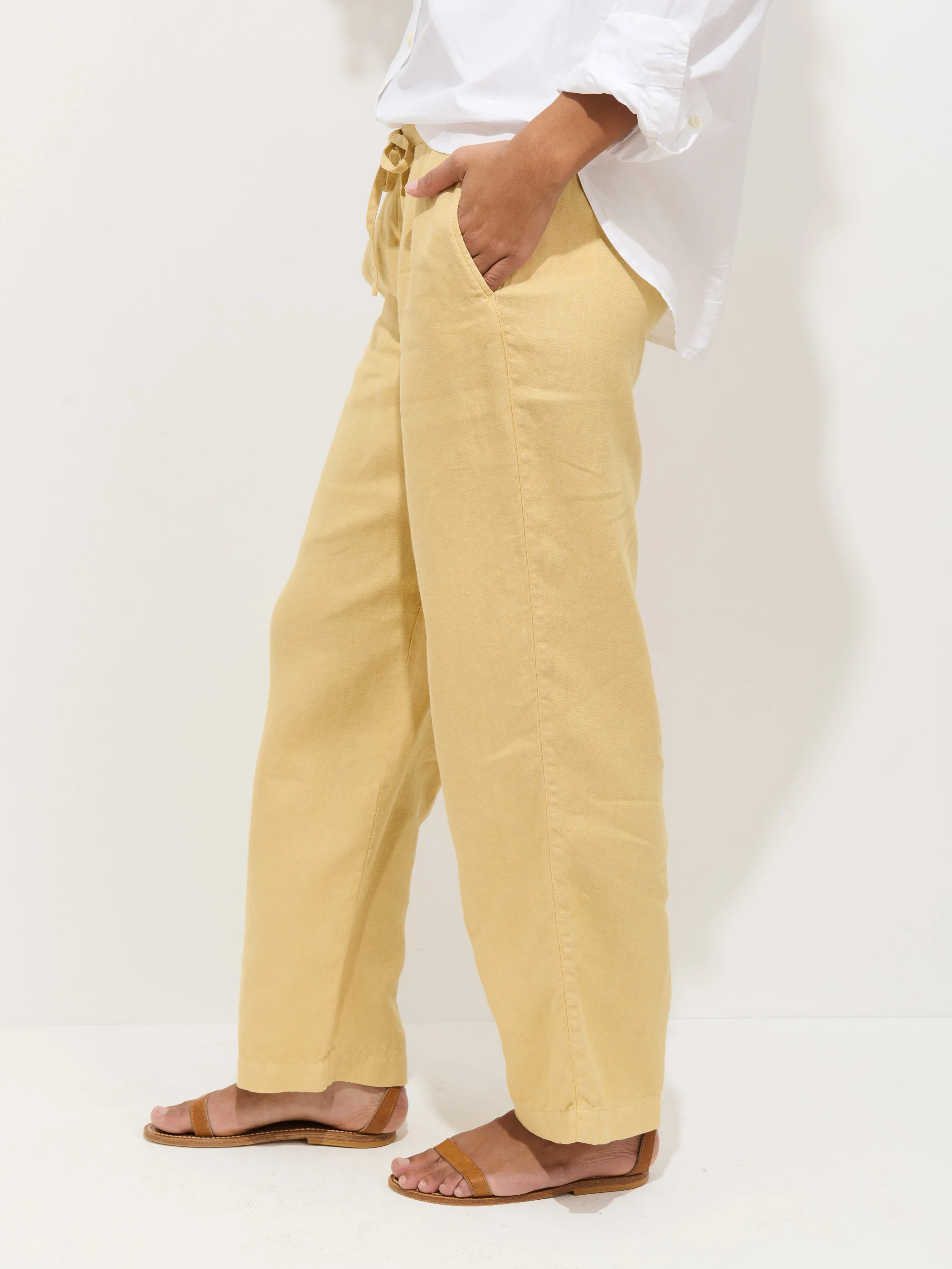 Hudson Pant In Linen - Image 5